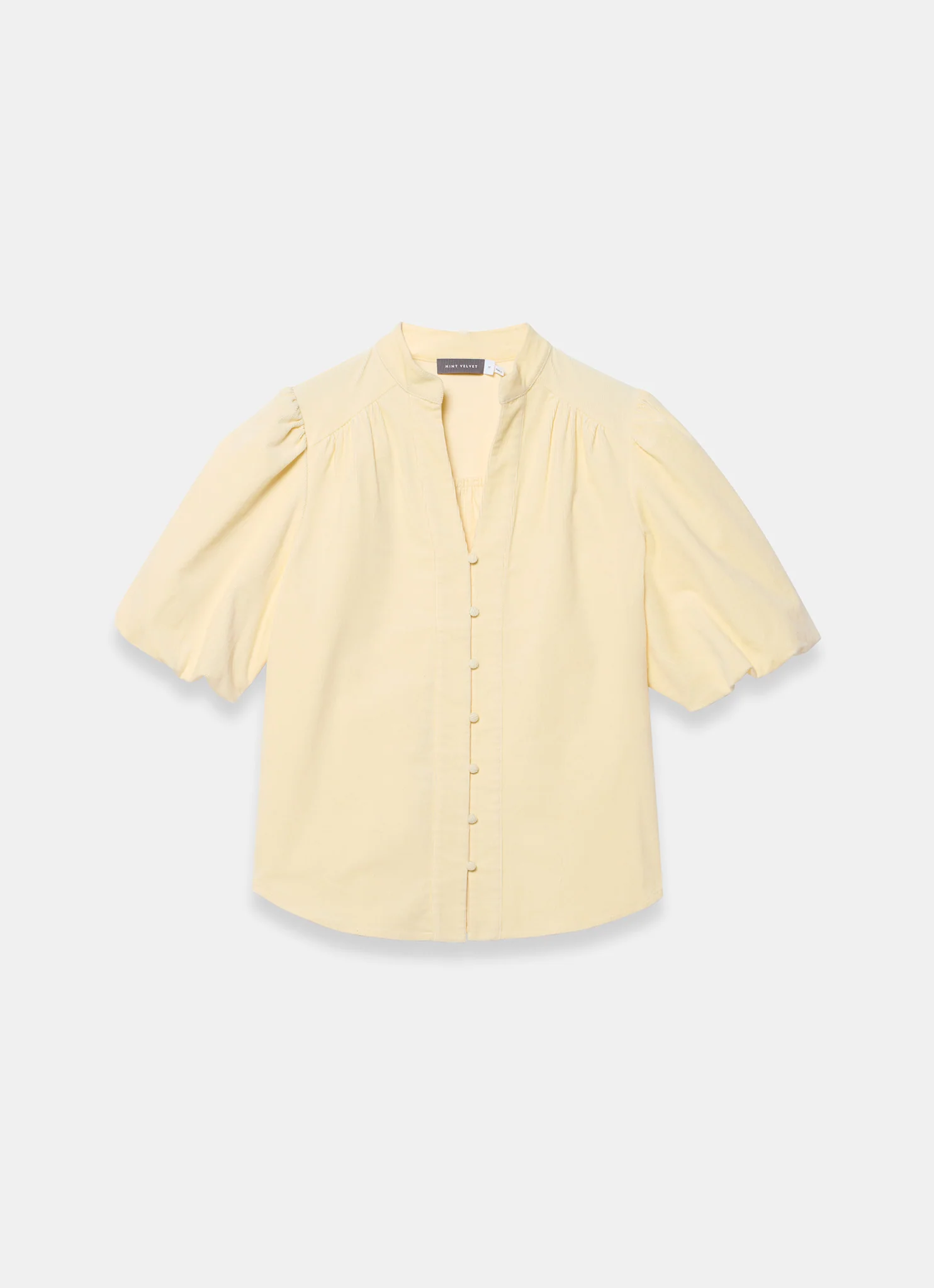 10000-butter-yellow-corduroy-puff-sleeve-blouse-6.webp Butter Yellow Corduroy Puff Sleeve Blouse