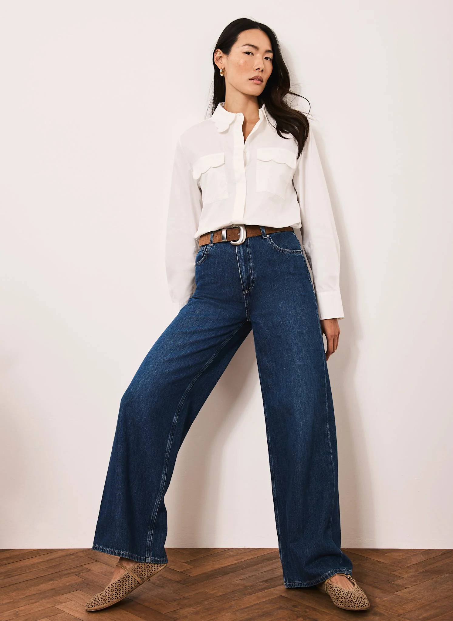 10006-white-cotton-scallop-detail-shirt-4.webp White Cotton Scallop Detail Shirt