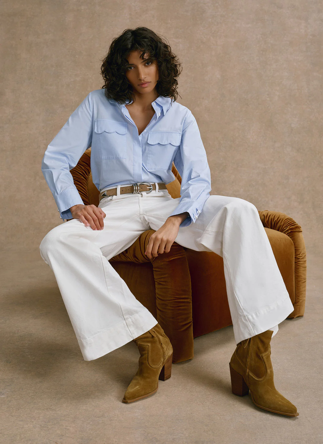 10012-blue-cotton-scallop-detail-shirt-3.webp Blue Cotton Scallop Detail Shirt