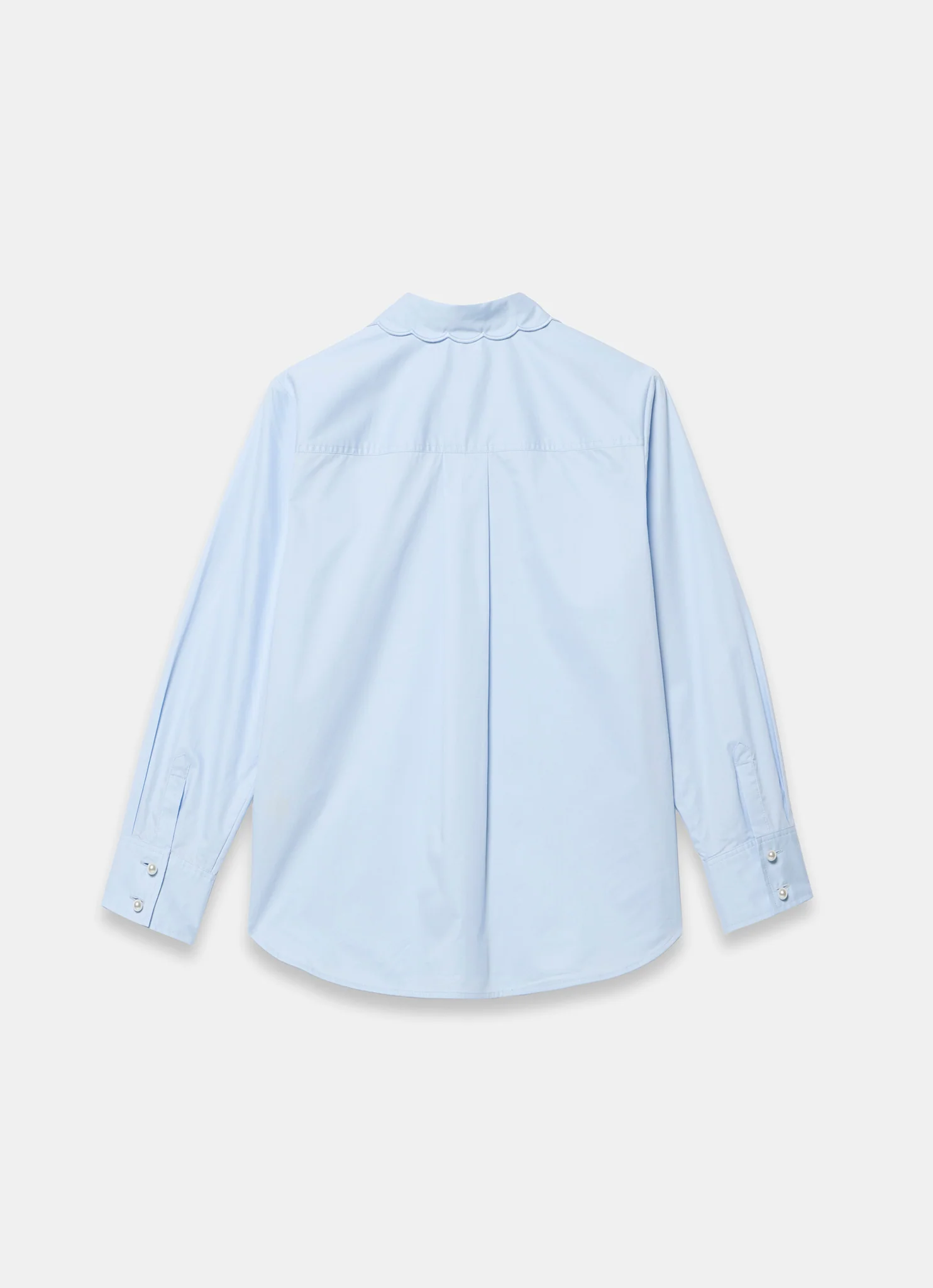 10012-blue-cotton-scallop-detail-shirt-7.webp Blue Cotton Scallop Detail Shirt