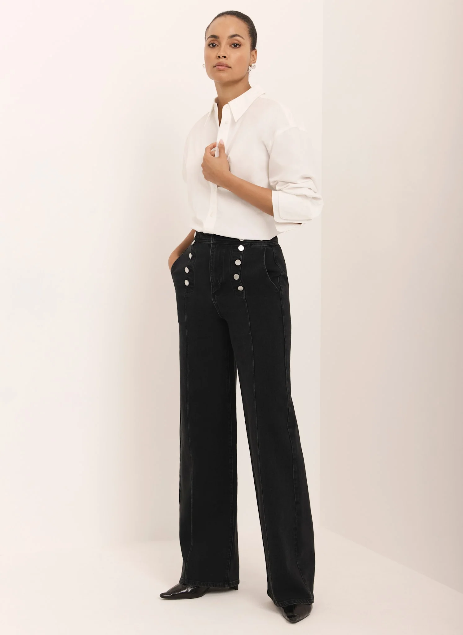 10044-black-button-detail-wide-jeans-5.webp Black Button Detail Wide Jeans
