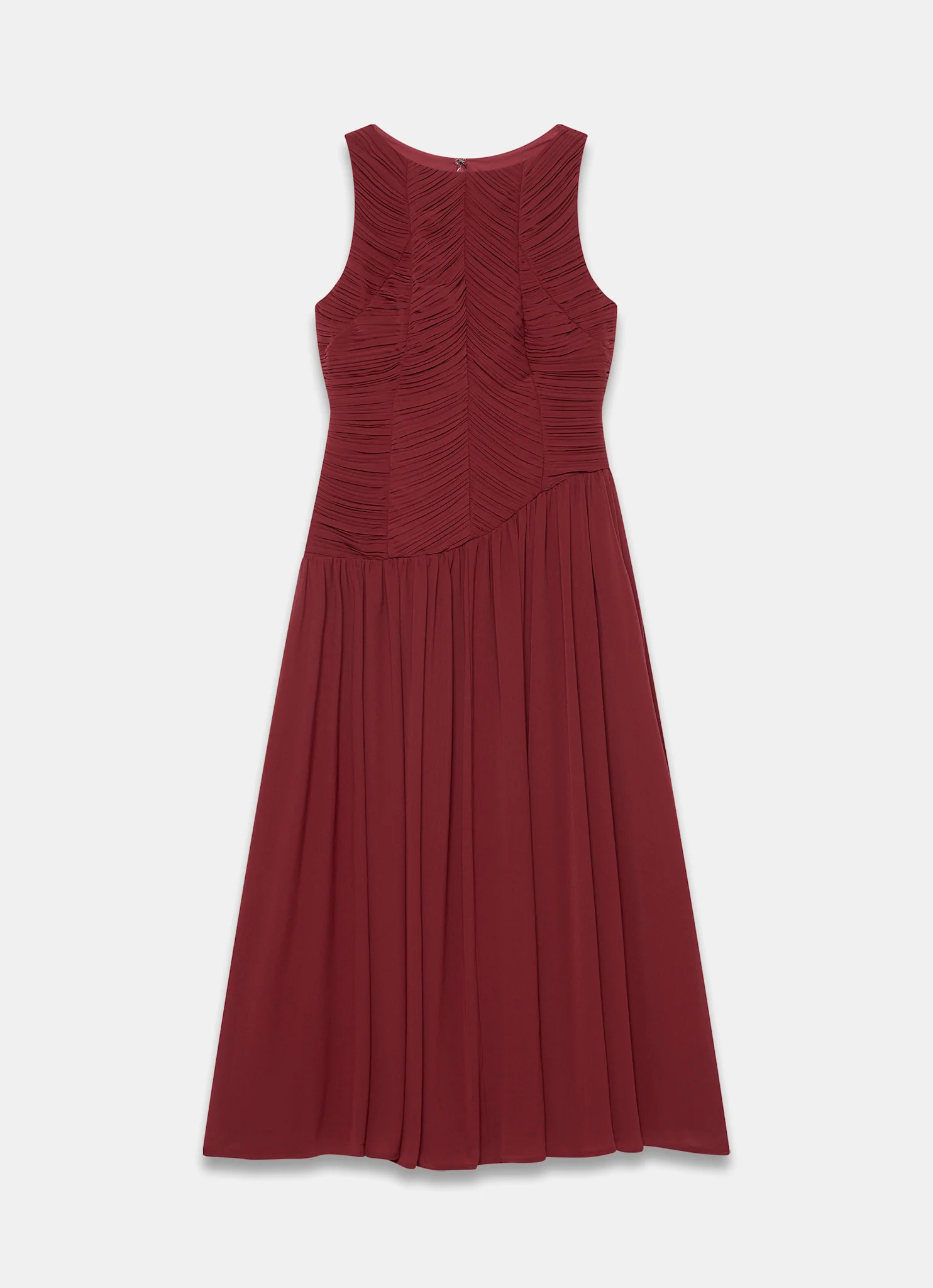 10074-burgundy-ruched-detail-maxi-dress-7.webp Burgundy Ruched Detail Maxi Dress