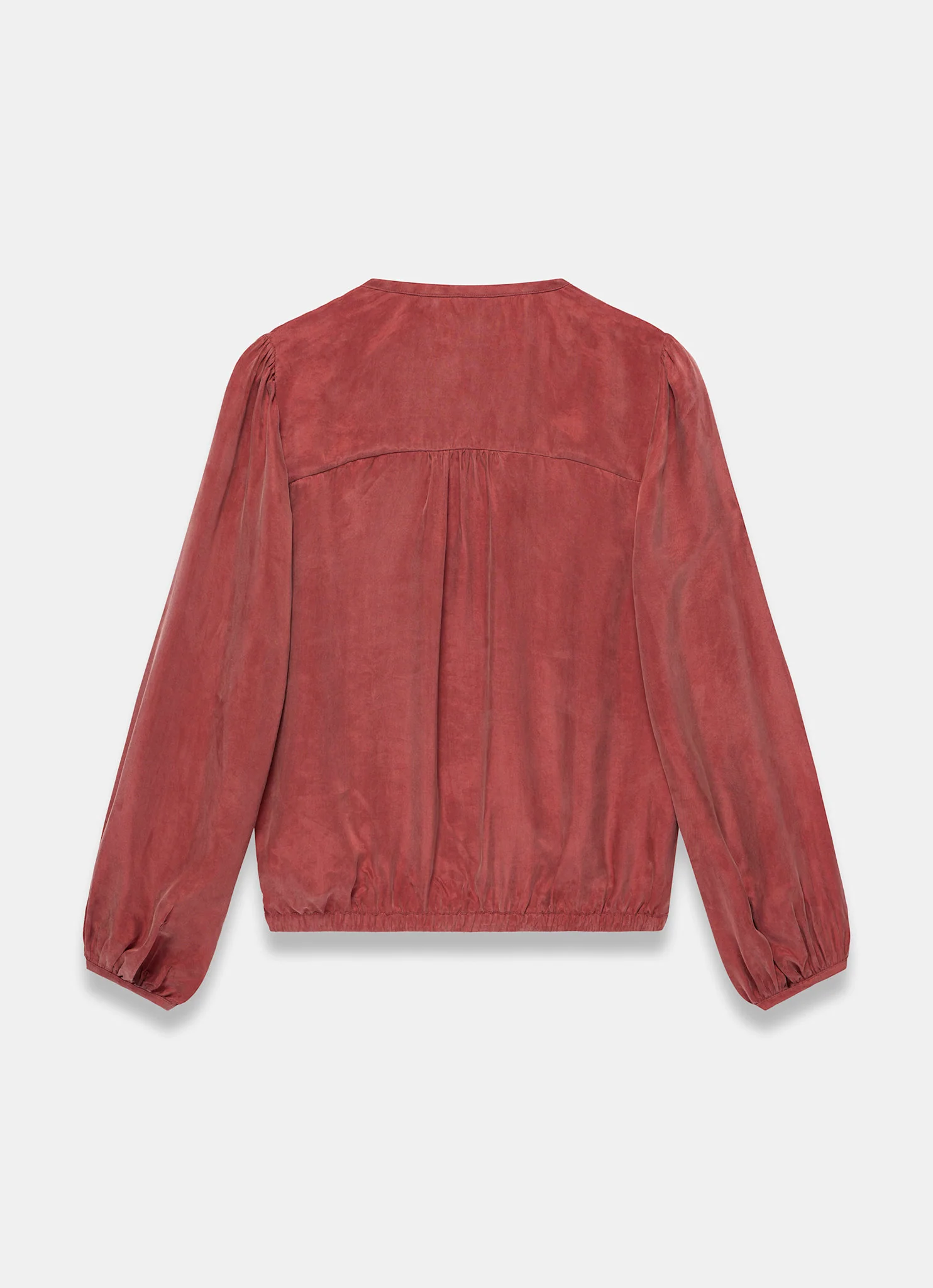 1012-rust-red-long-sleeve-bomber-blouse-8.webp Rust Red Long Sleeve Bomber Blouse