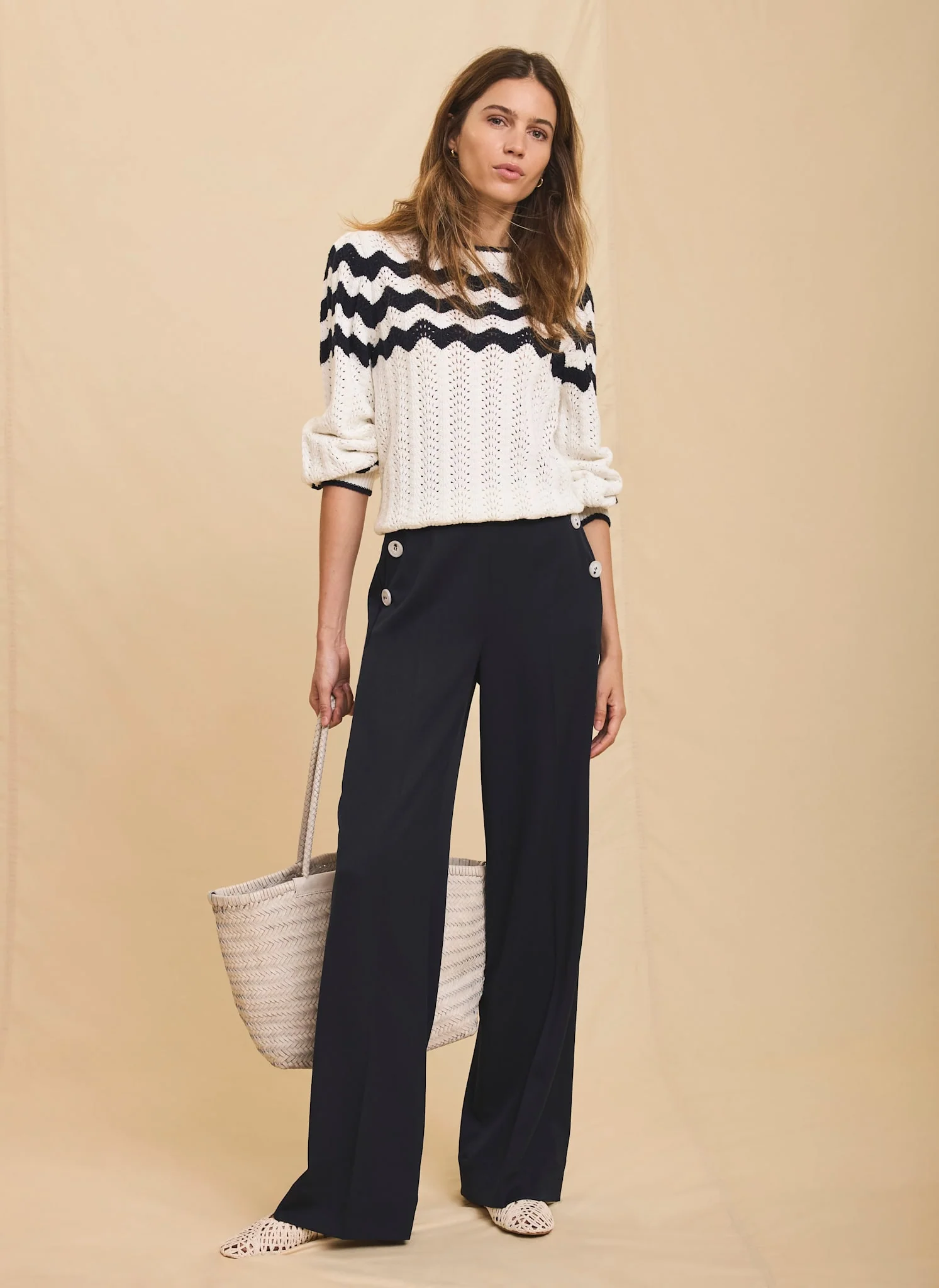 10174-navy-button-front-wide-trousers-1.webp Navy Button Front Wide Trousers