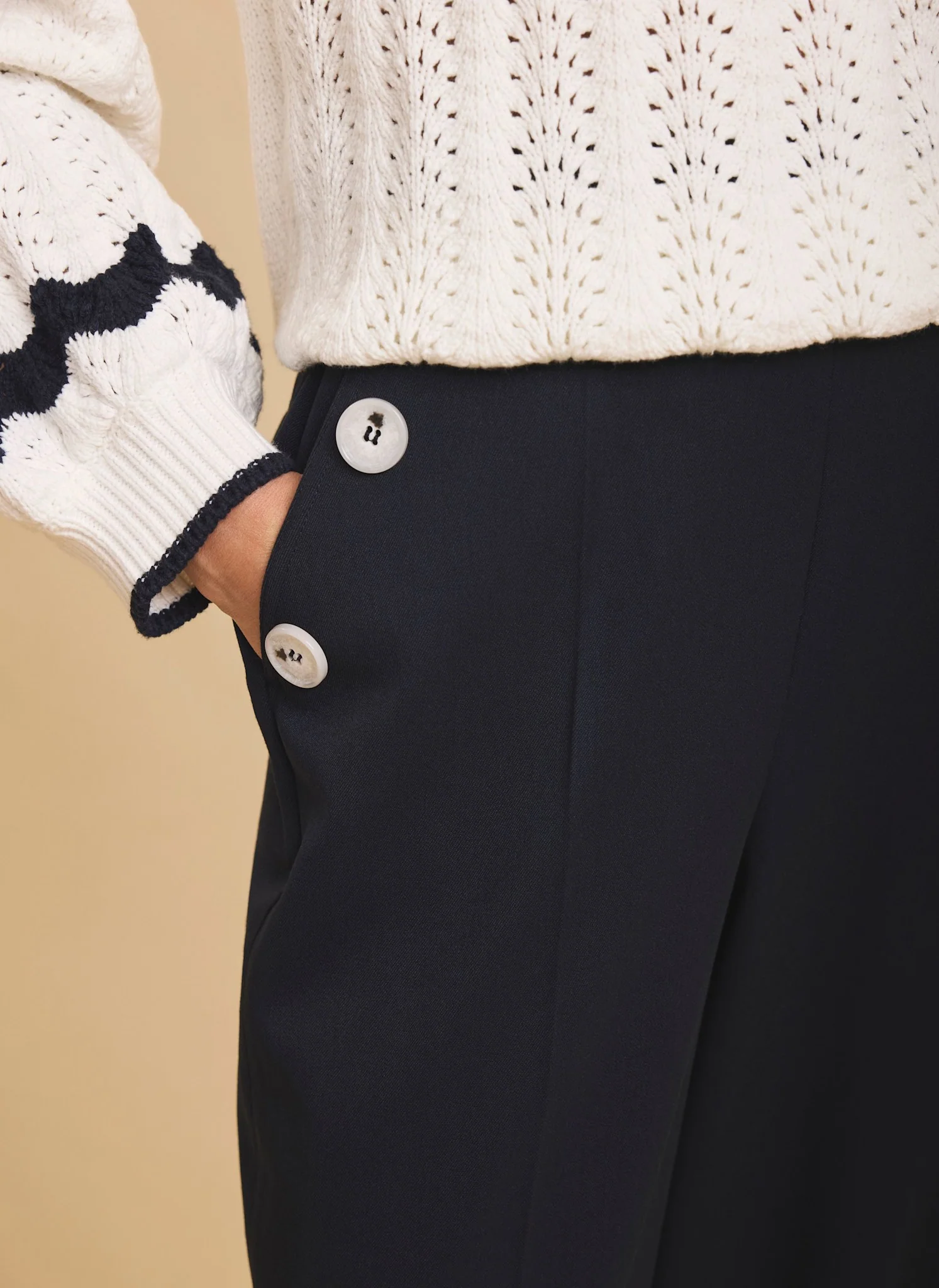 10174-navy-button-front-wide-trousers-3.webp Navy Button Front Wide Trousers