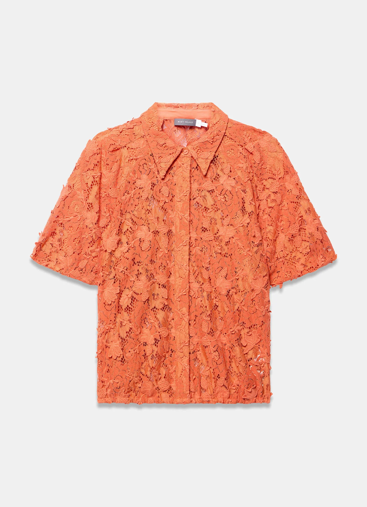 1018-orange-lace-puff-sleeve-shirt-6.webp Orange Lace Puff Sleeve Shirt