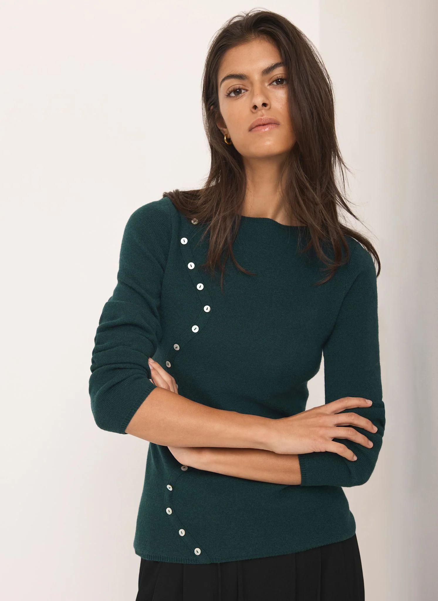 10262-teal-cotton-blend-button-detail-jumper-1.webp Teal Cotton Blend Button Detail Jumper