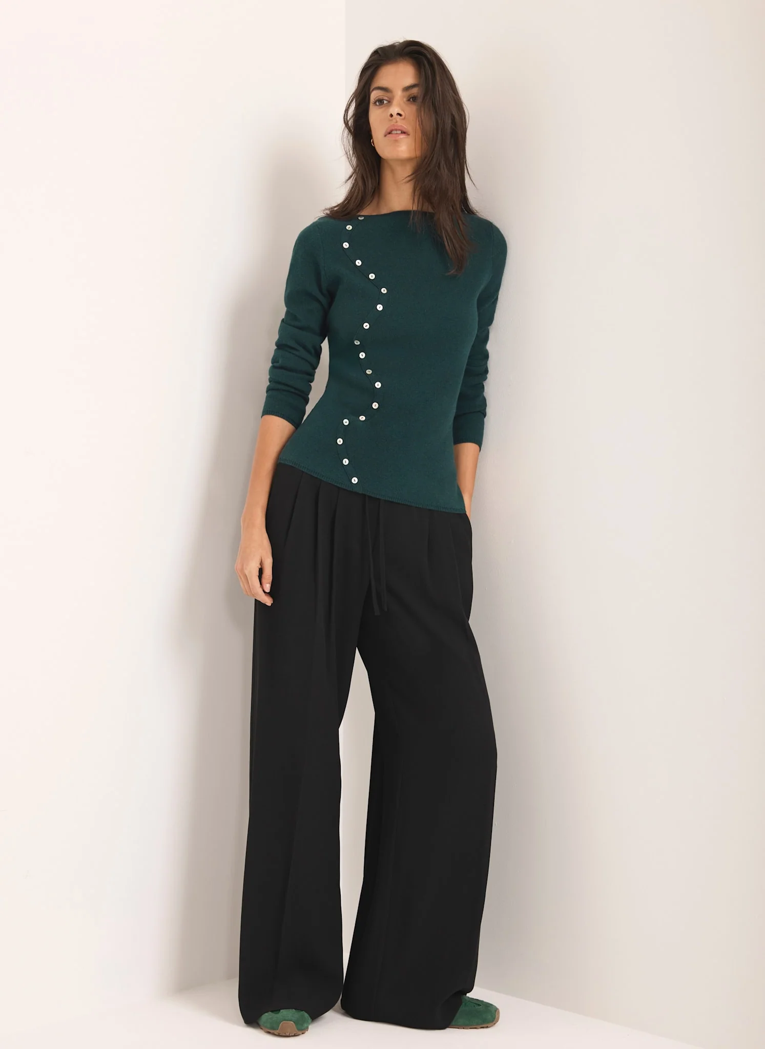 10262-teal-cotton-blend-button-detail-jumper-5.webp Teal Cotton Blend Button Detail Jumper
