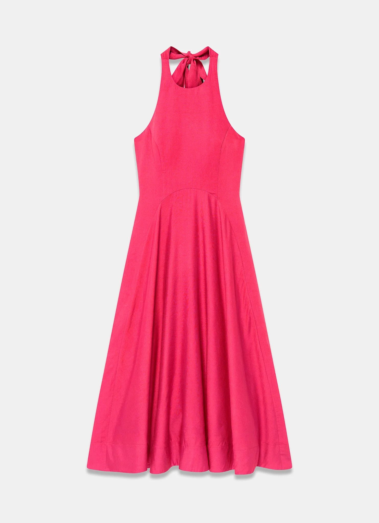 1032-pink-linen-blend-halter-midi-dress-6.webp Pink Linen Blend Halter Midi Dress