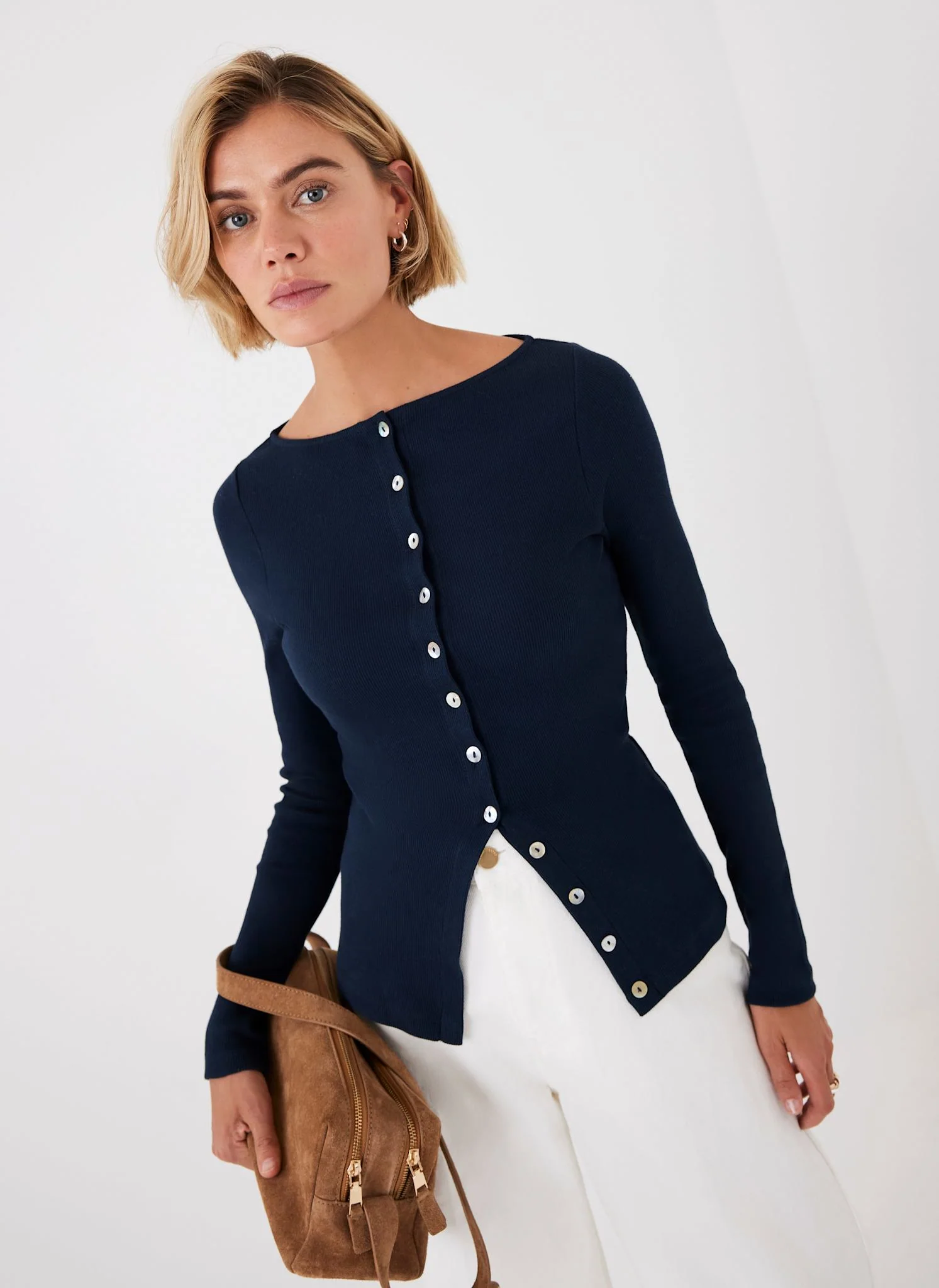 10366-navy-cotton-blend-button-detail-top-2.webp Navy Cotton Blend Button Detail Top
