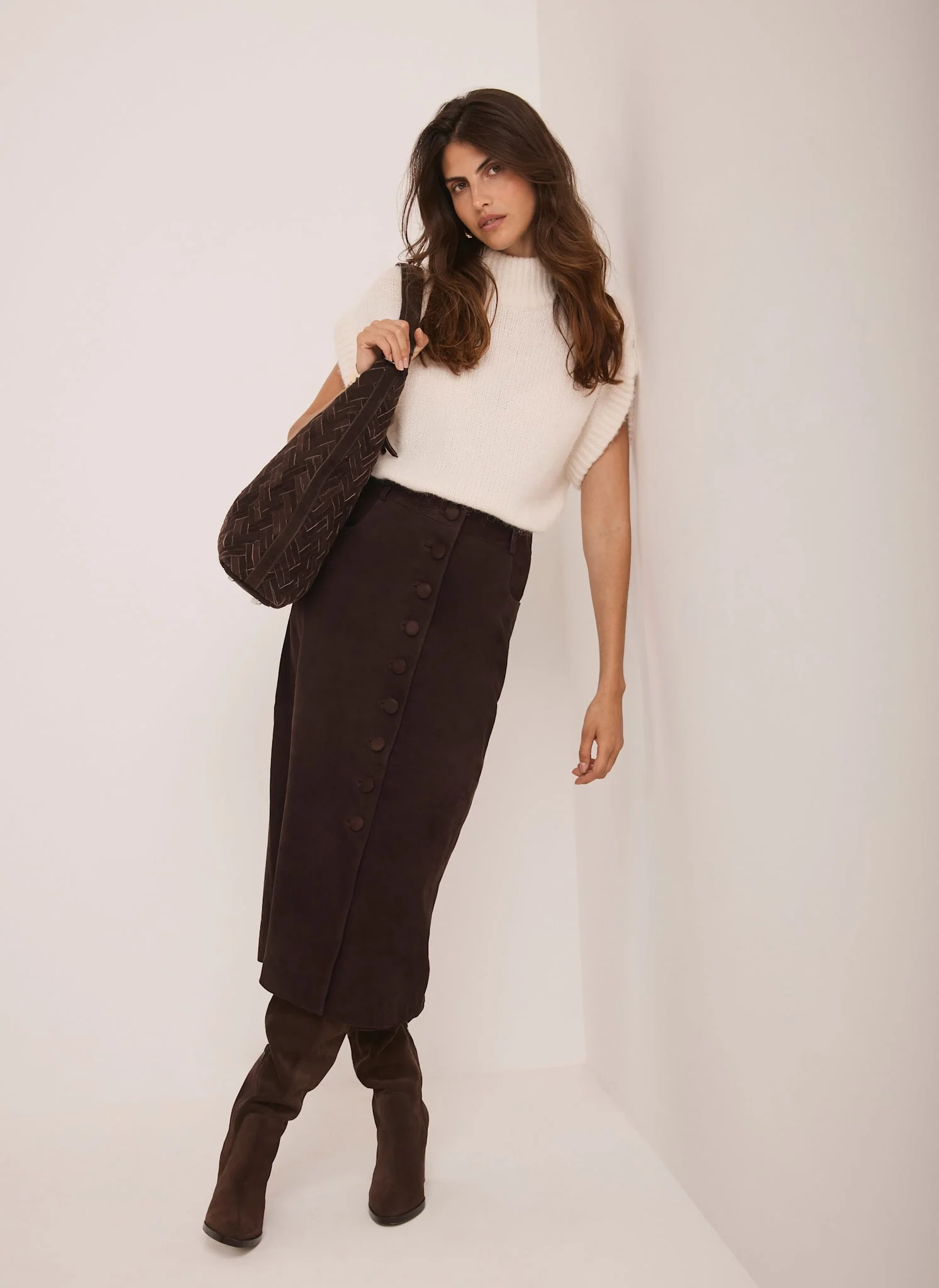 10406-cream-wool-blend-high-neck-knit-top-2.webp Cream Wool Blend High Neck Knit Top
