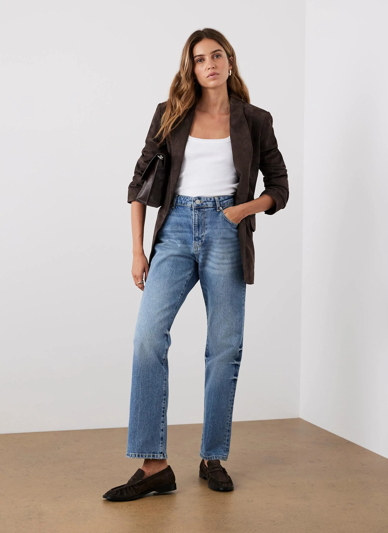 Brown Suede Blazer