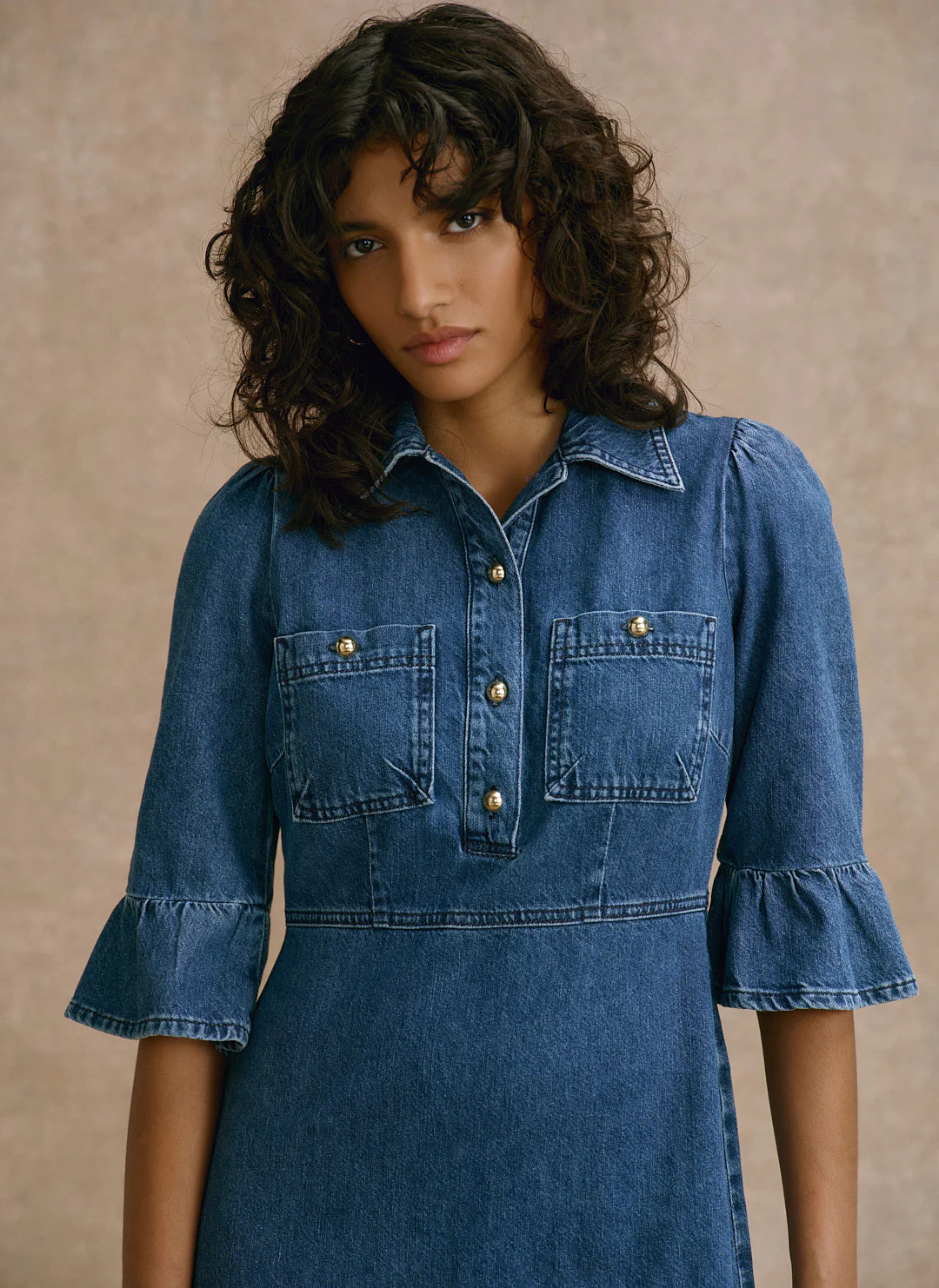10488-indigo-denim-ruffle-midi-shirt-dress-6.webp Indigo Denim Ruffle Midi Shirt Dress
