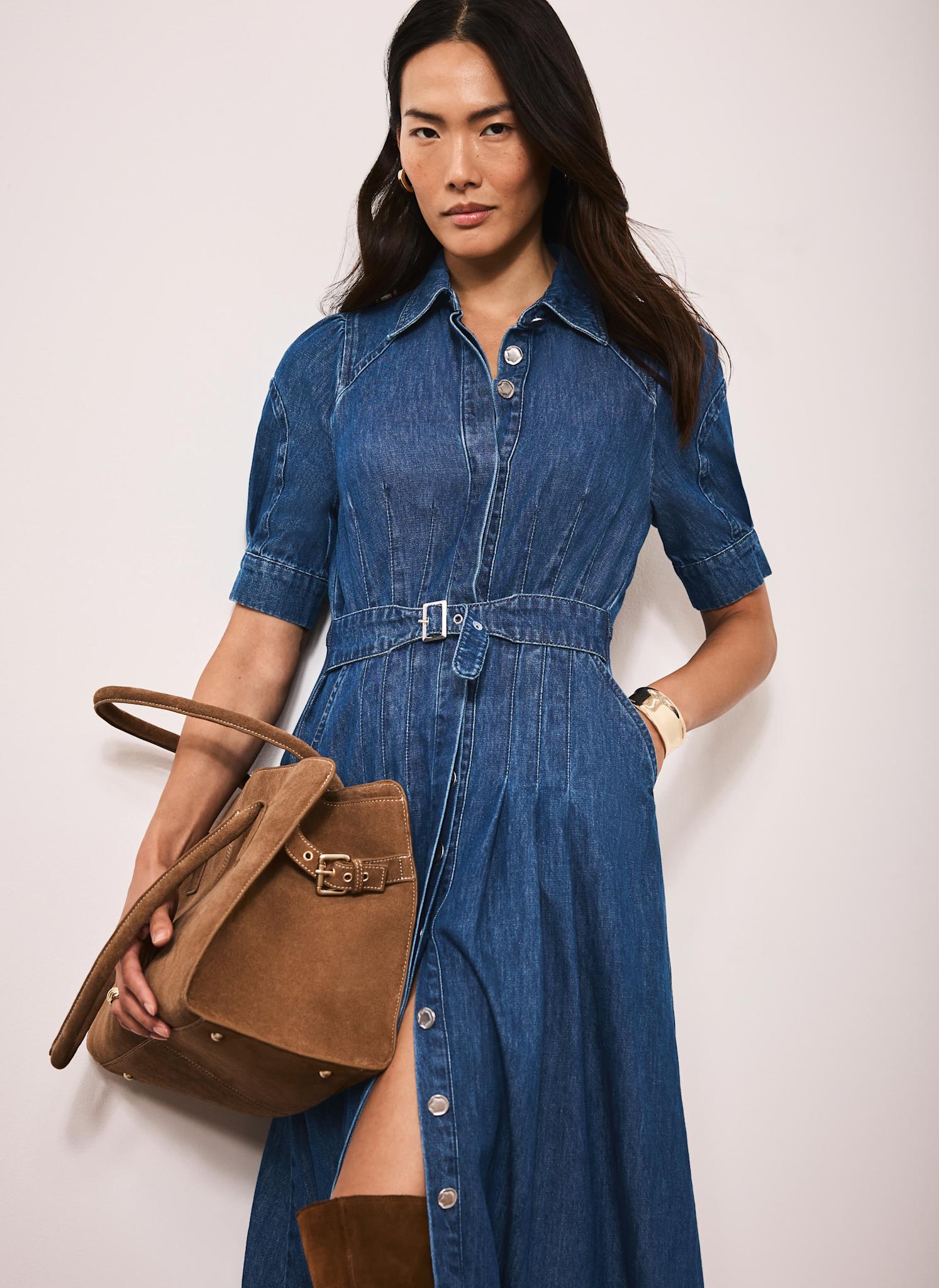 10748-indigo-denim-belted-midi-shirt-dress-4.jpg Indigo Denim Belted Midi Shirt Dress