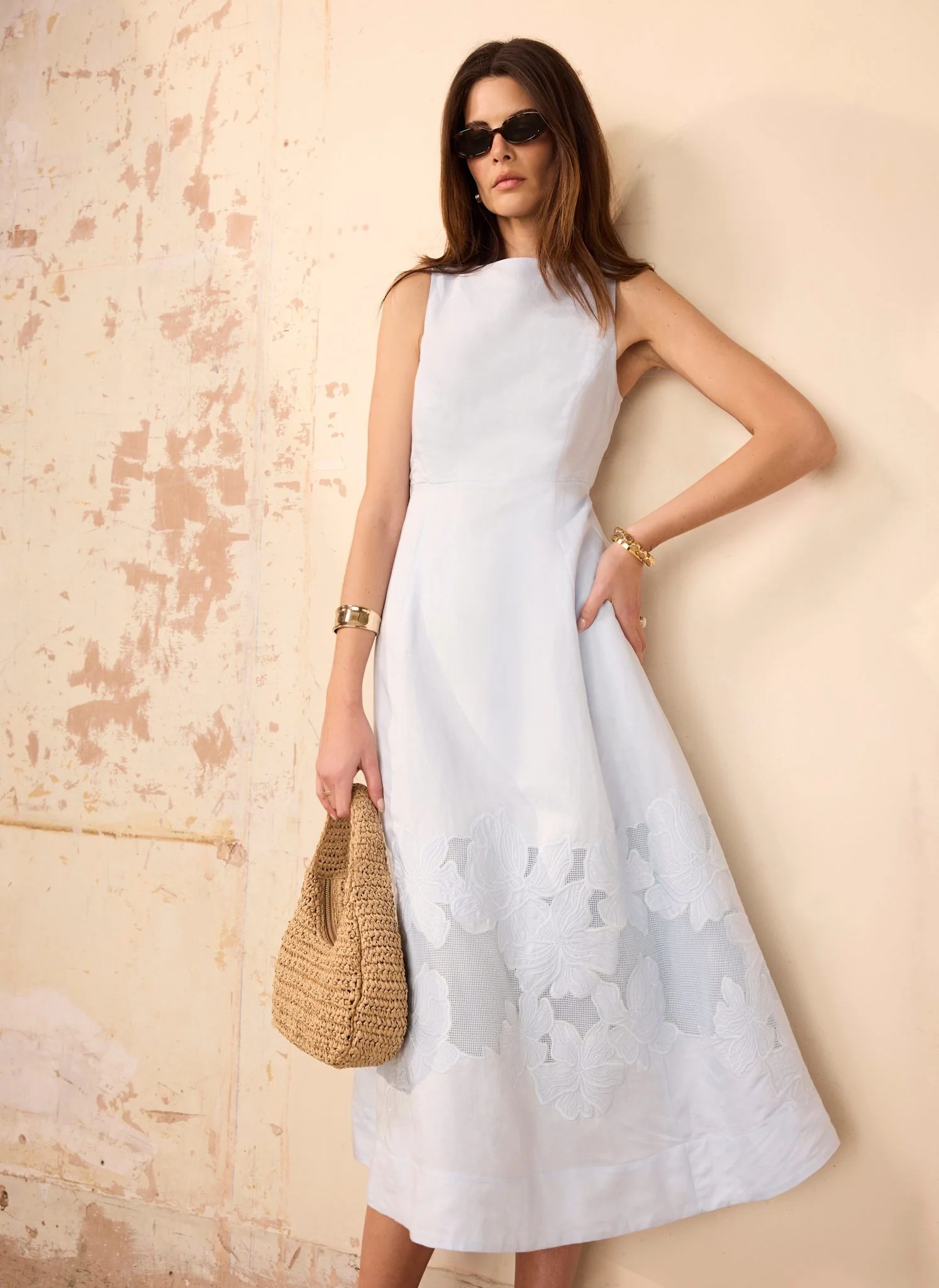 1078-blue-linen-blend-lace-midi-dress-3.webp Blue Linen Blend Lace Midi Dress