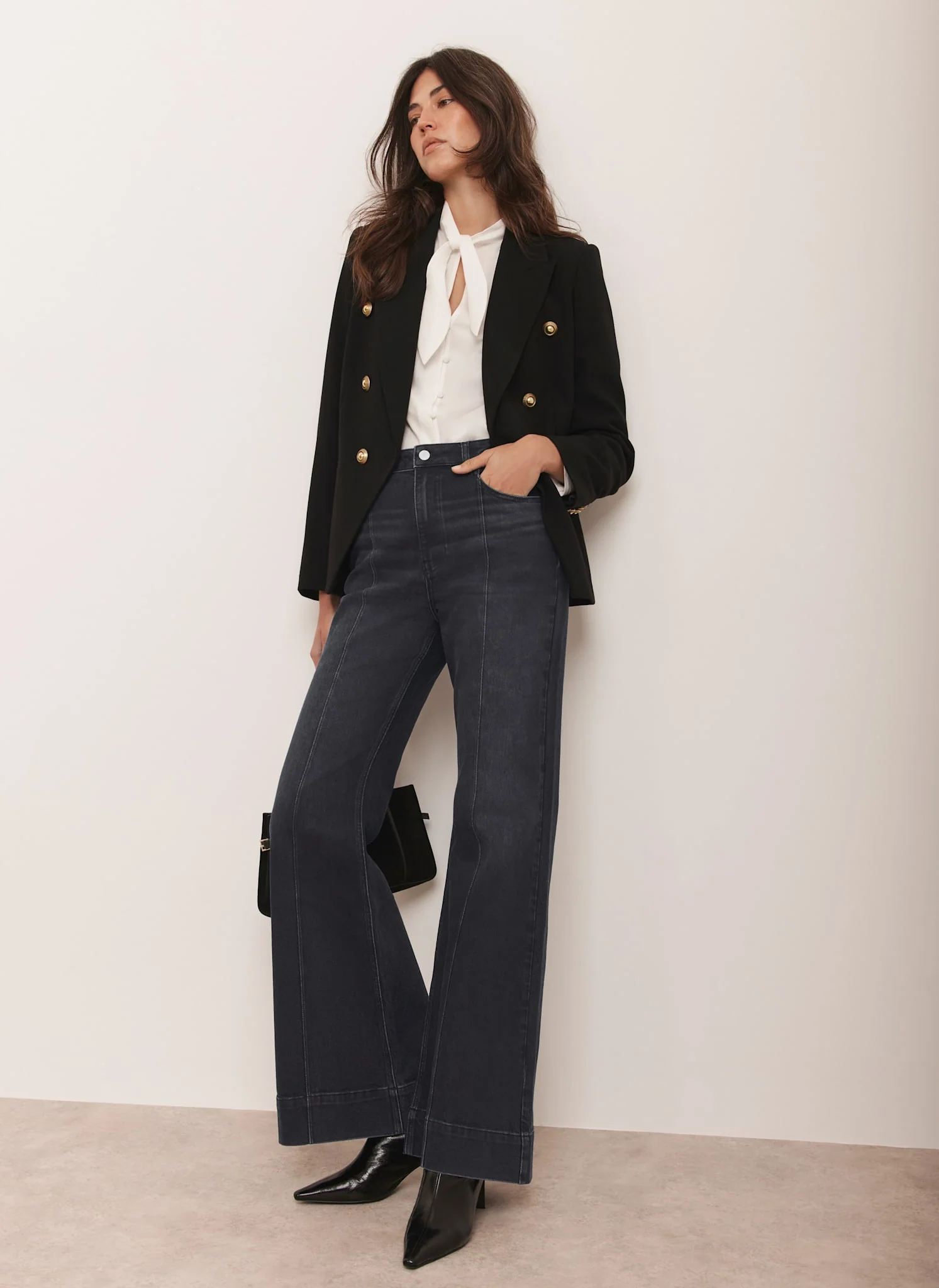 Black Flared Jeans