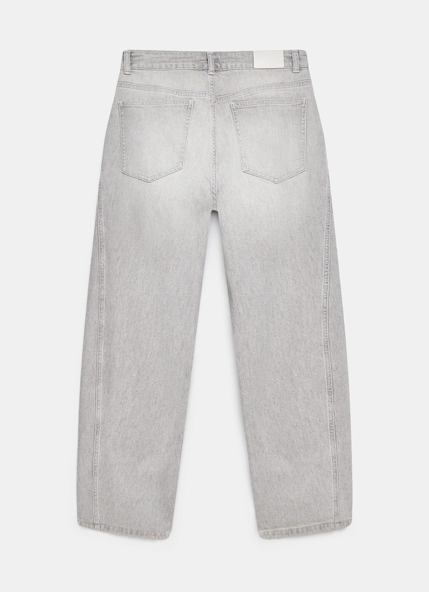 10806-grey-tapered-barrel-leg-jeans-7.jpg Grey Tapered Barrel Leg Jeans