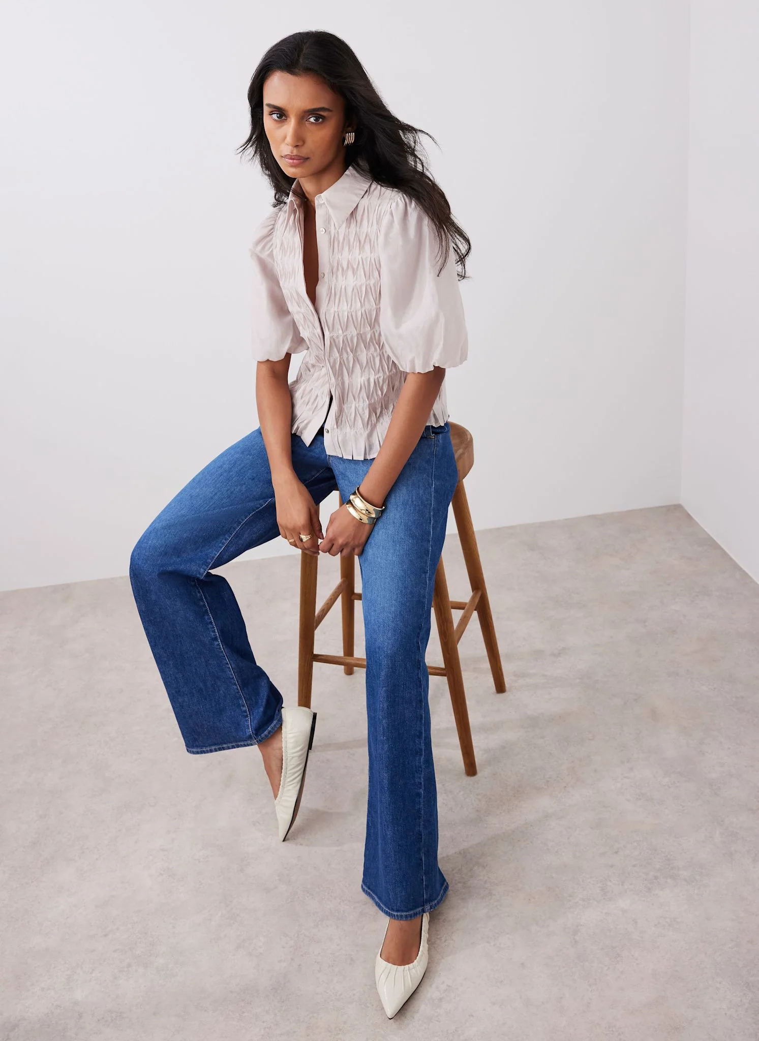 10878-neutral-puff-sleeve-smock-shirt-5.webp Neutral Puff Sleeve Smock Shirt