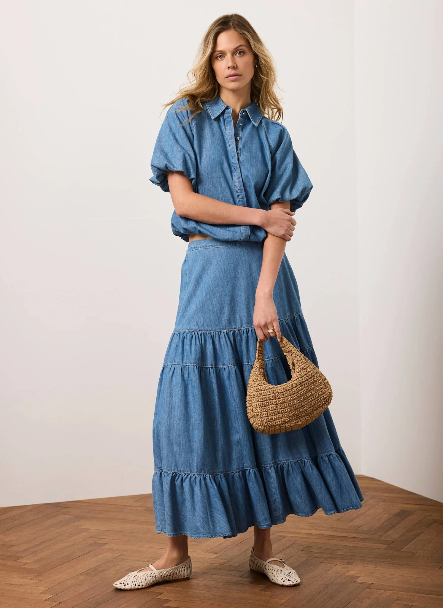 10902-indigo-tiered-denim-maxi-skirt-3.webp Indigo Tiered Denim Maxi Skirt