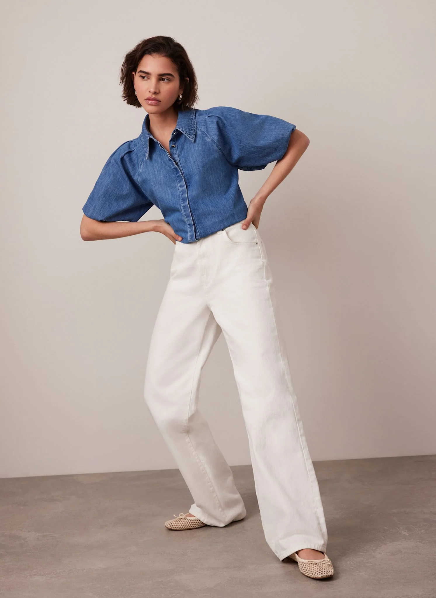 10926-indigo-denim-puff-sleeve-shirt-2.webp Indigo Denim Puff Sleeve Shirt