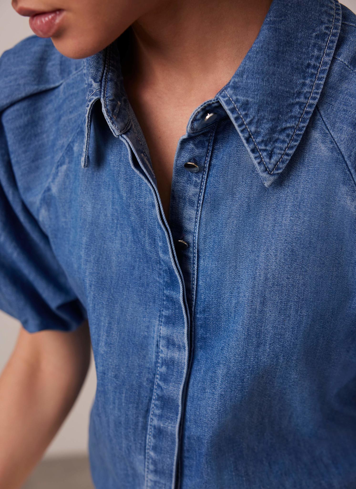 10926-indigo-denim-puff-sleeve-shirt-4.jpg Indigo Denim Puff Sleeve Shirt