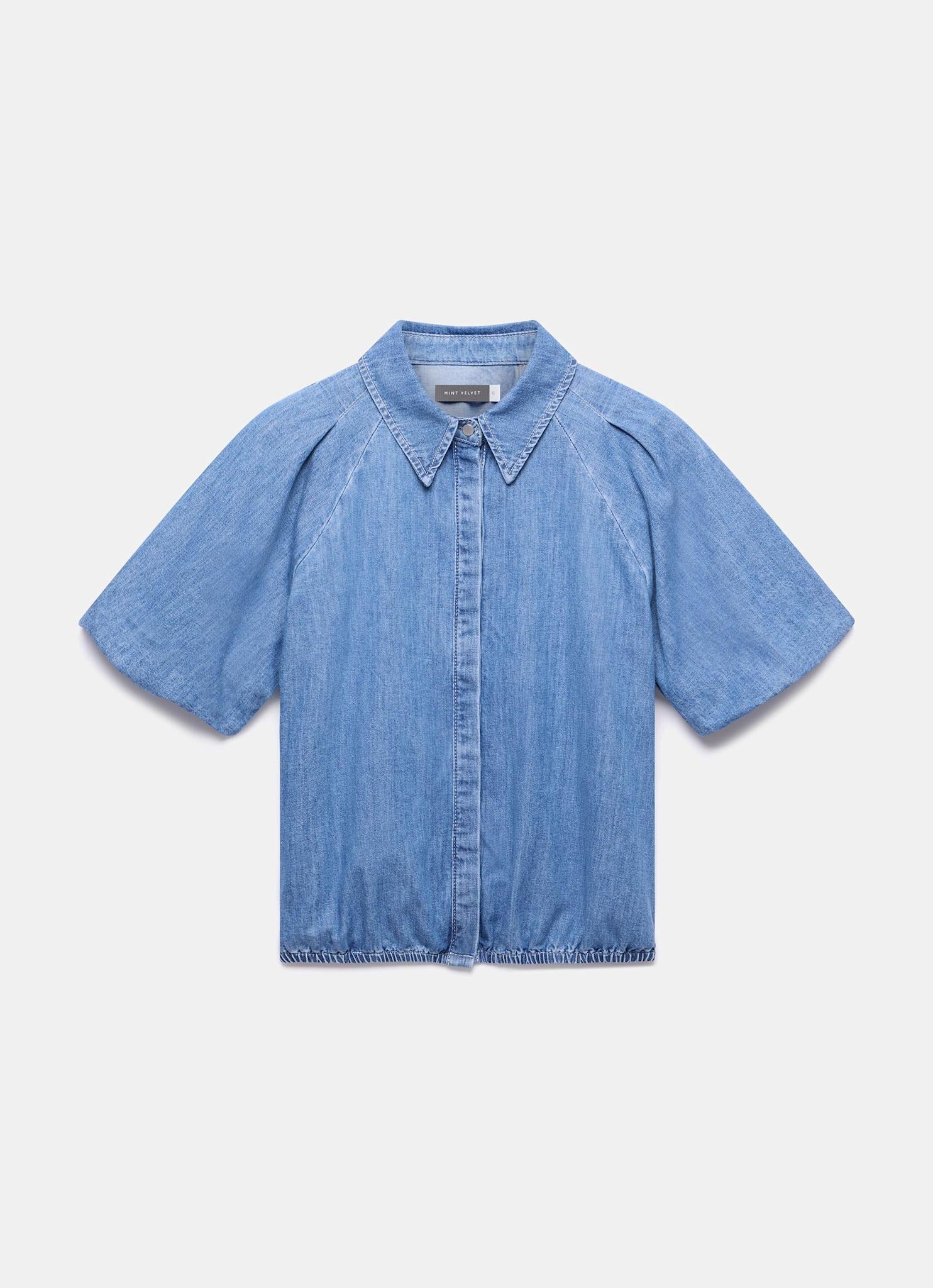 10926-indigo-denim-puff-sleeve-shirt-6.jpg Indigo Denim Puff Sleeve Shirt