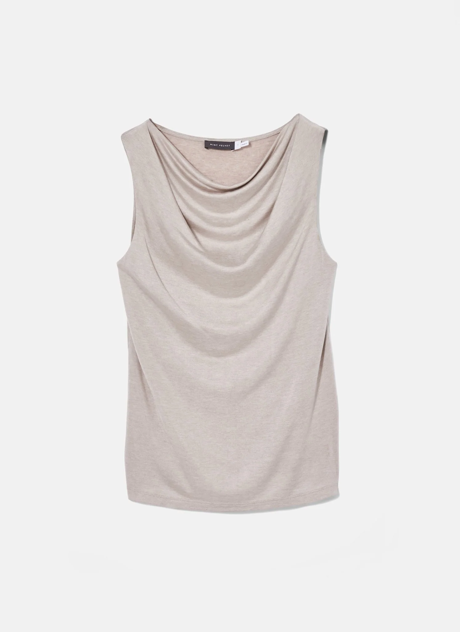 Neutral Drape Neck Top