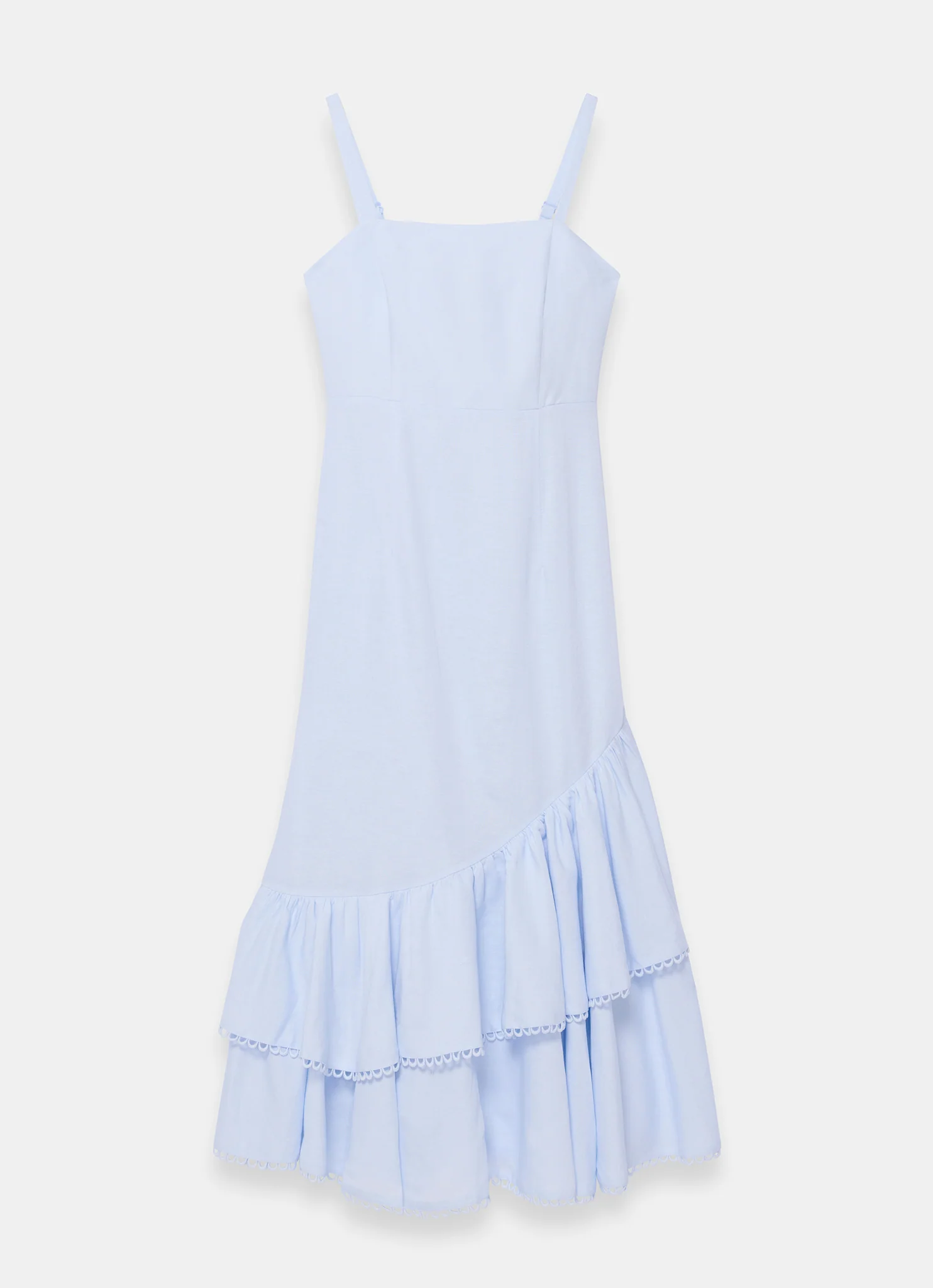 1094-blue-linen-blend-ruffle-midi-dress-7.webp Blue Linen Blend Ruffle Midi Dress