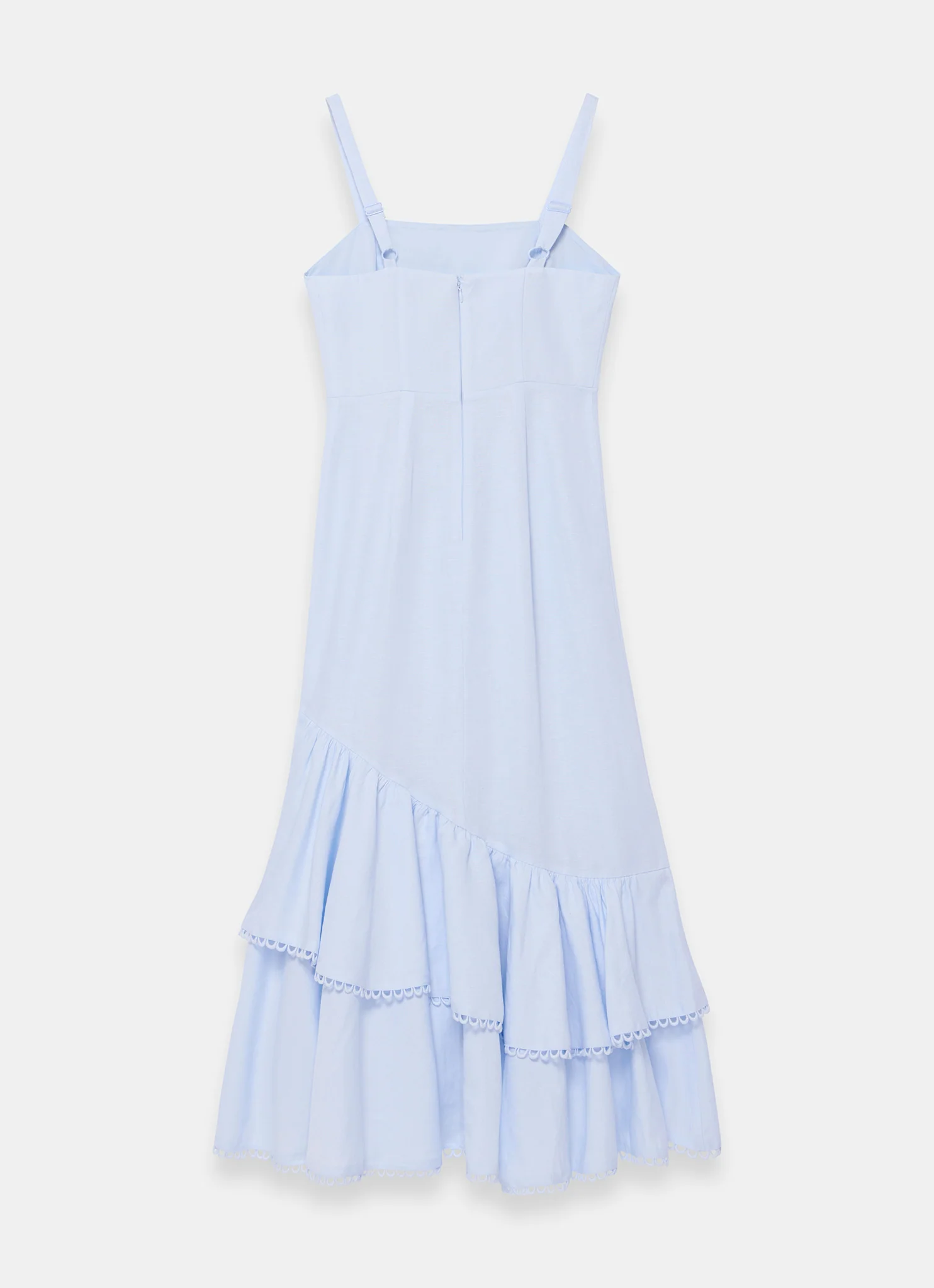 1094-blue-linen-blend-ruffle-midi-dress-8.webp Blue Linen Blend Ruffle Midi Dress
