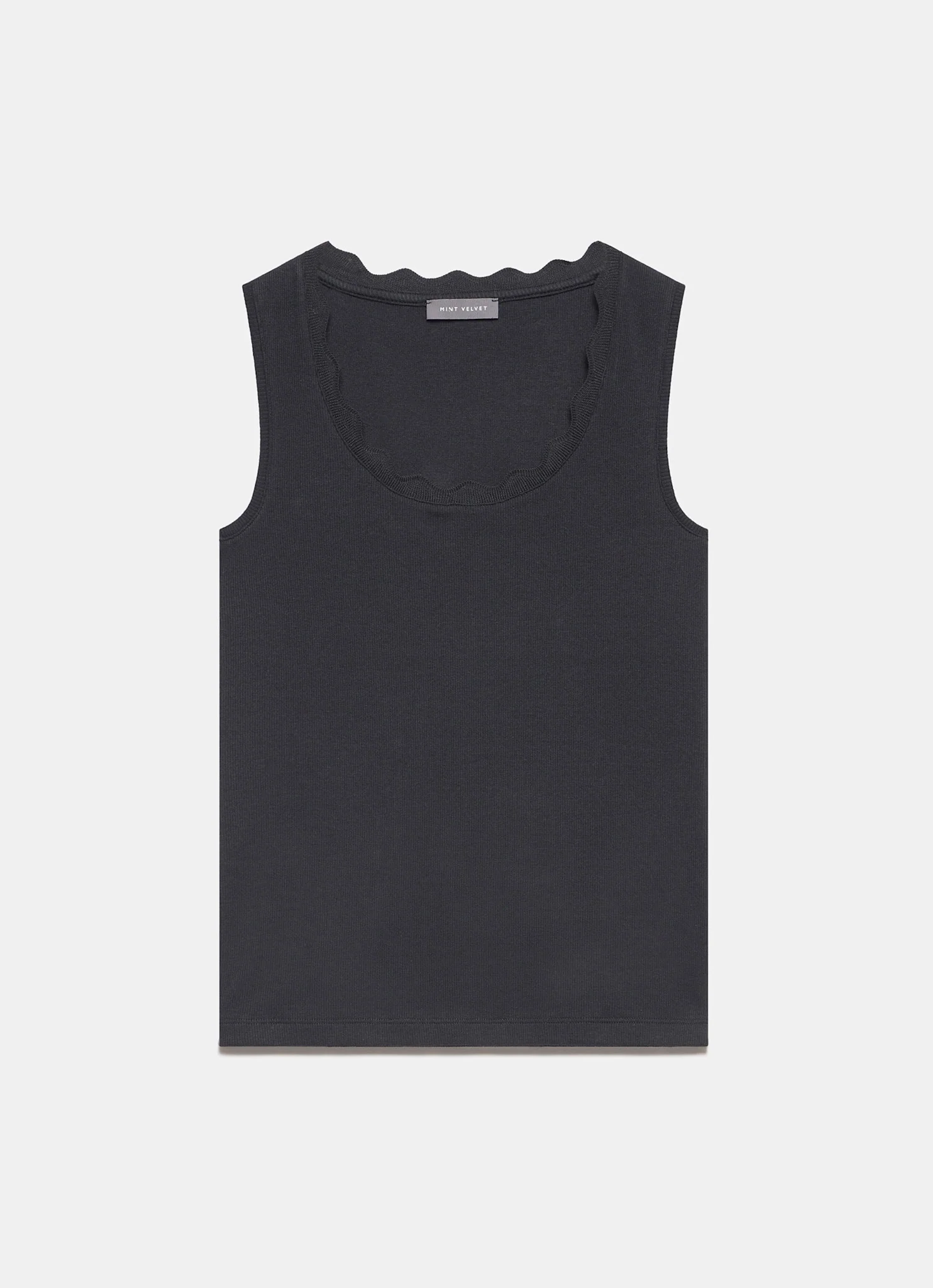 10984-black-scallop-trim-vest-top-7.webp Black Scallop Trim Vest Top