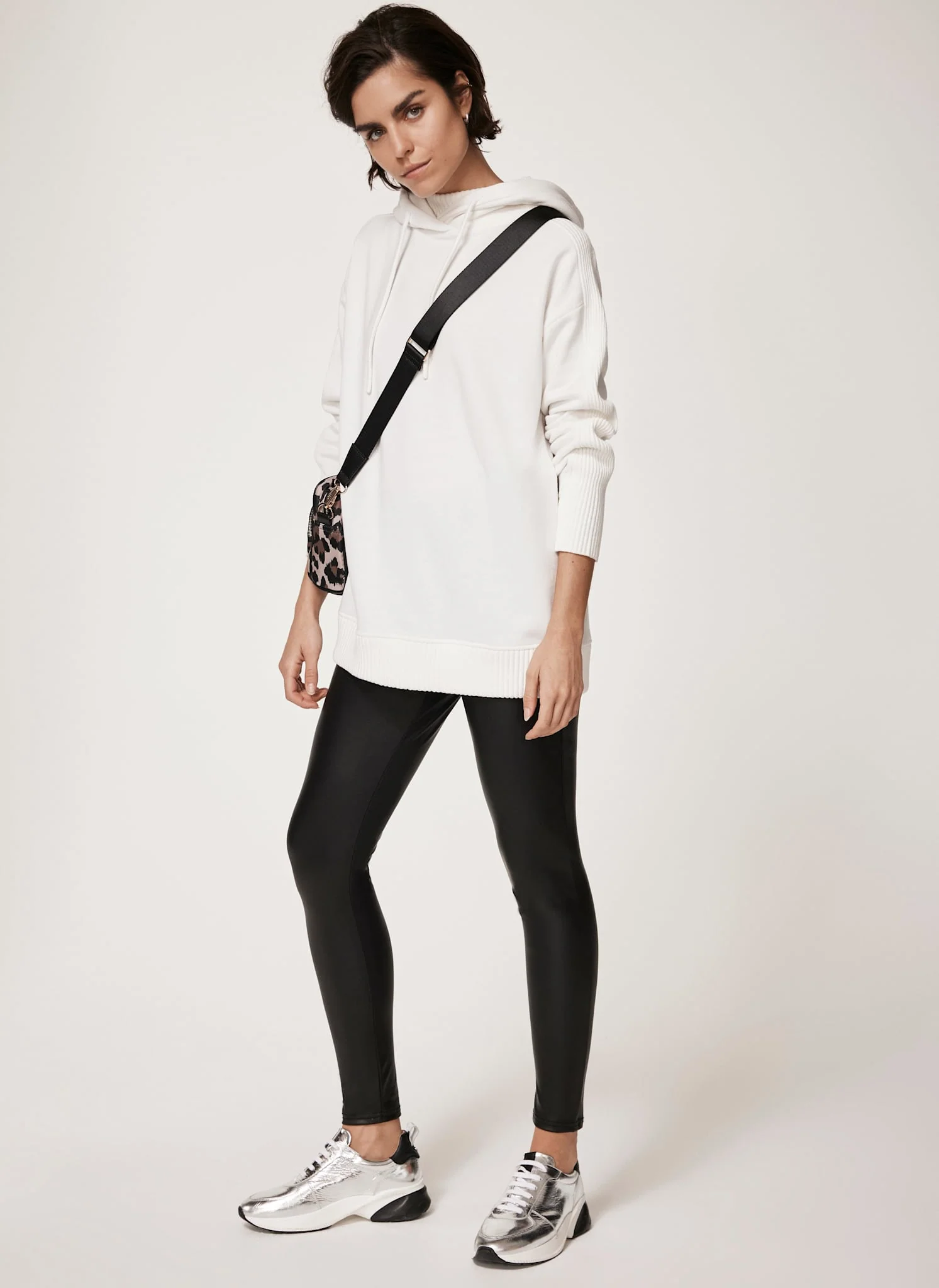 Black Faux Leather Leggings