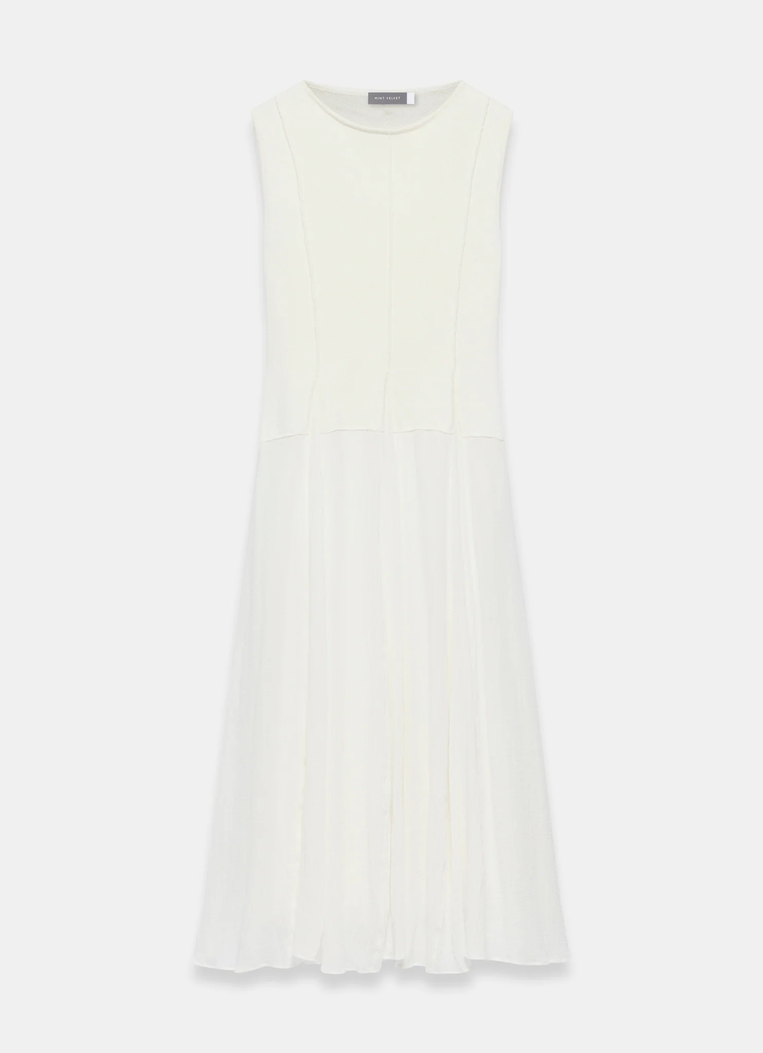 11100-cream-cotton-blend-drop-waist-maxi-dress-6.webp Cream Cotton Blend Drop Waist Maxi Dress