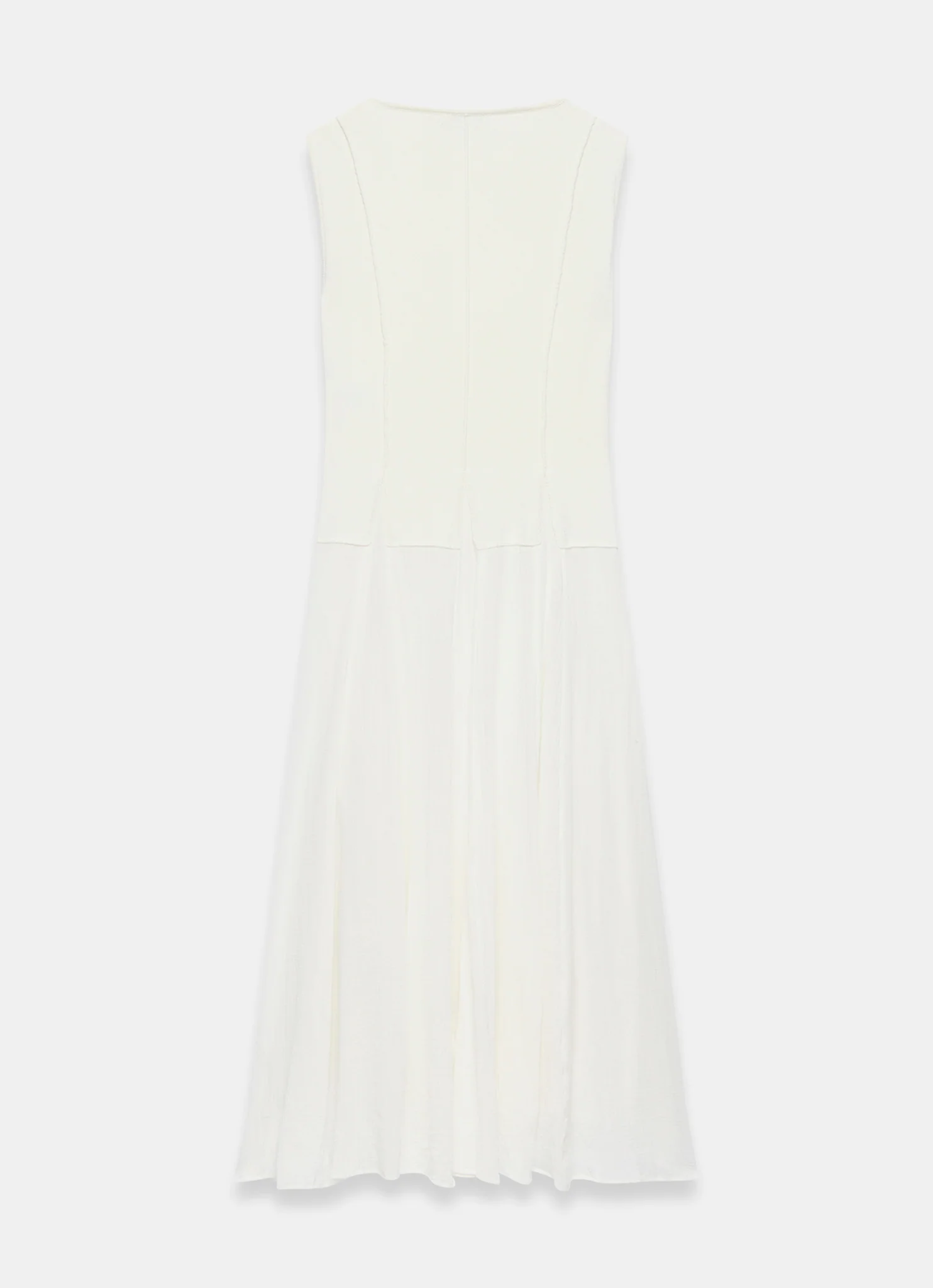11100-cream-cotton-blend-drop-waist-maxi-dress-7.webp Cream Cotton Blend Drop Waist Maxi Dress