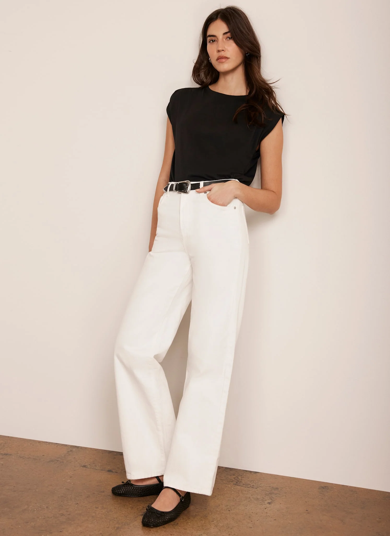11380-black-cotton-extended-shoulder-t-shirt-3.webp Black Cotton Extended Shoulder T-Shirt