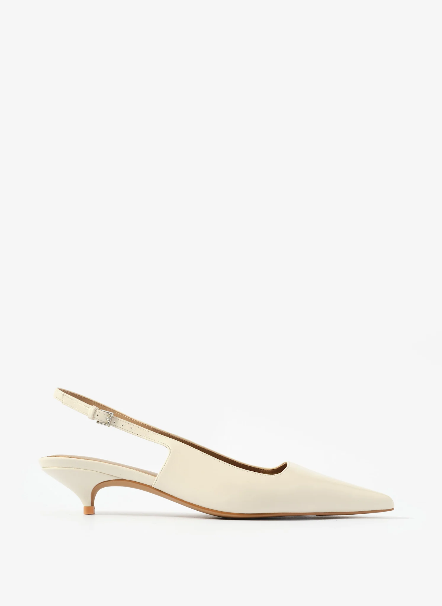 11436-mila-cream-leather-kitten-heel-1.webp Mila Cream Leather Kitten Heel