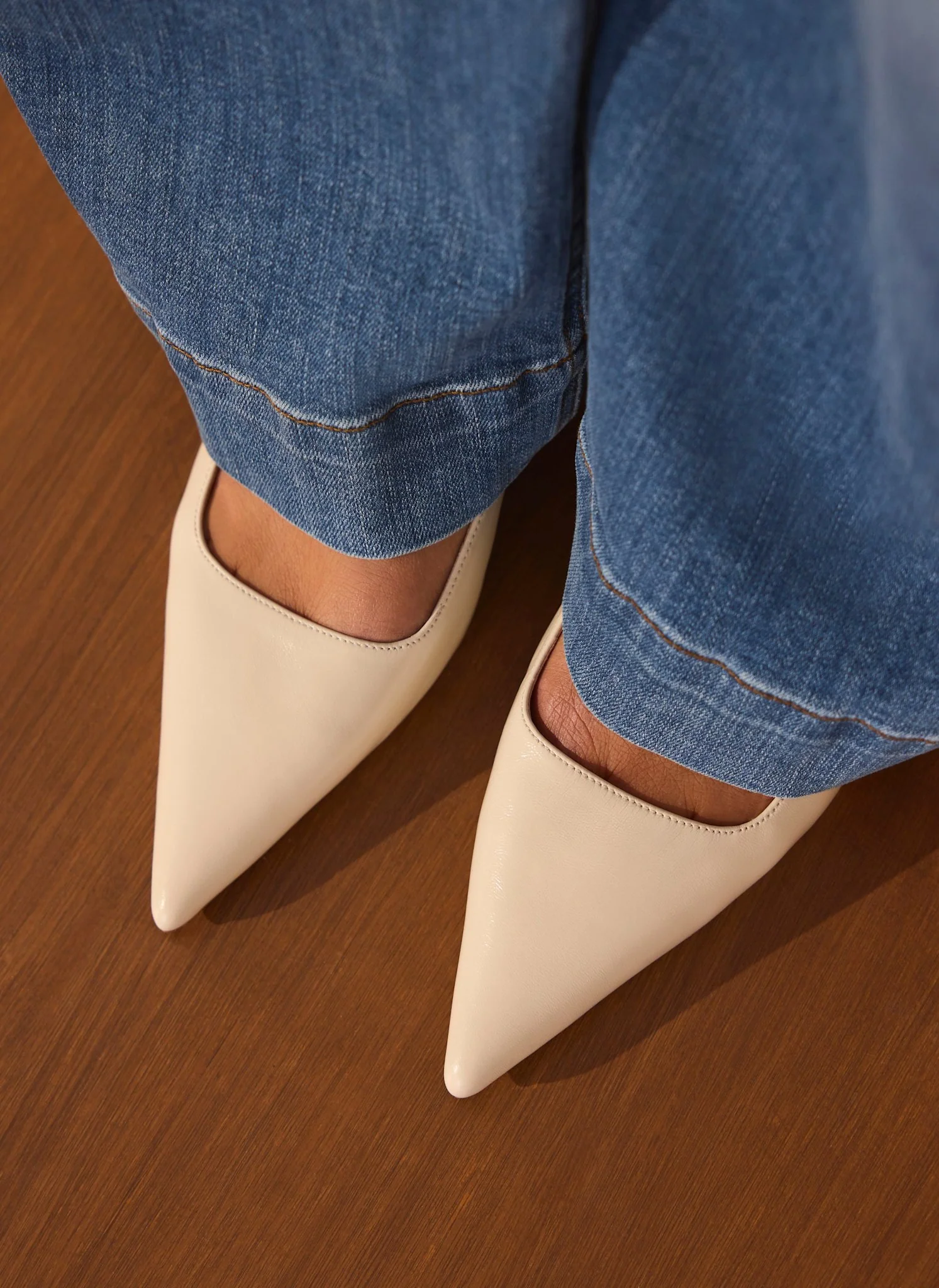 11436-mila-cream-leather-kitten-heel-2.webp Mila Cream Leather Kitten Heel