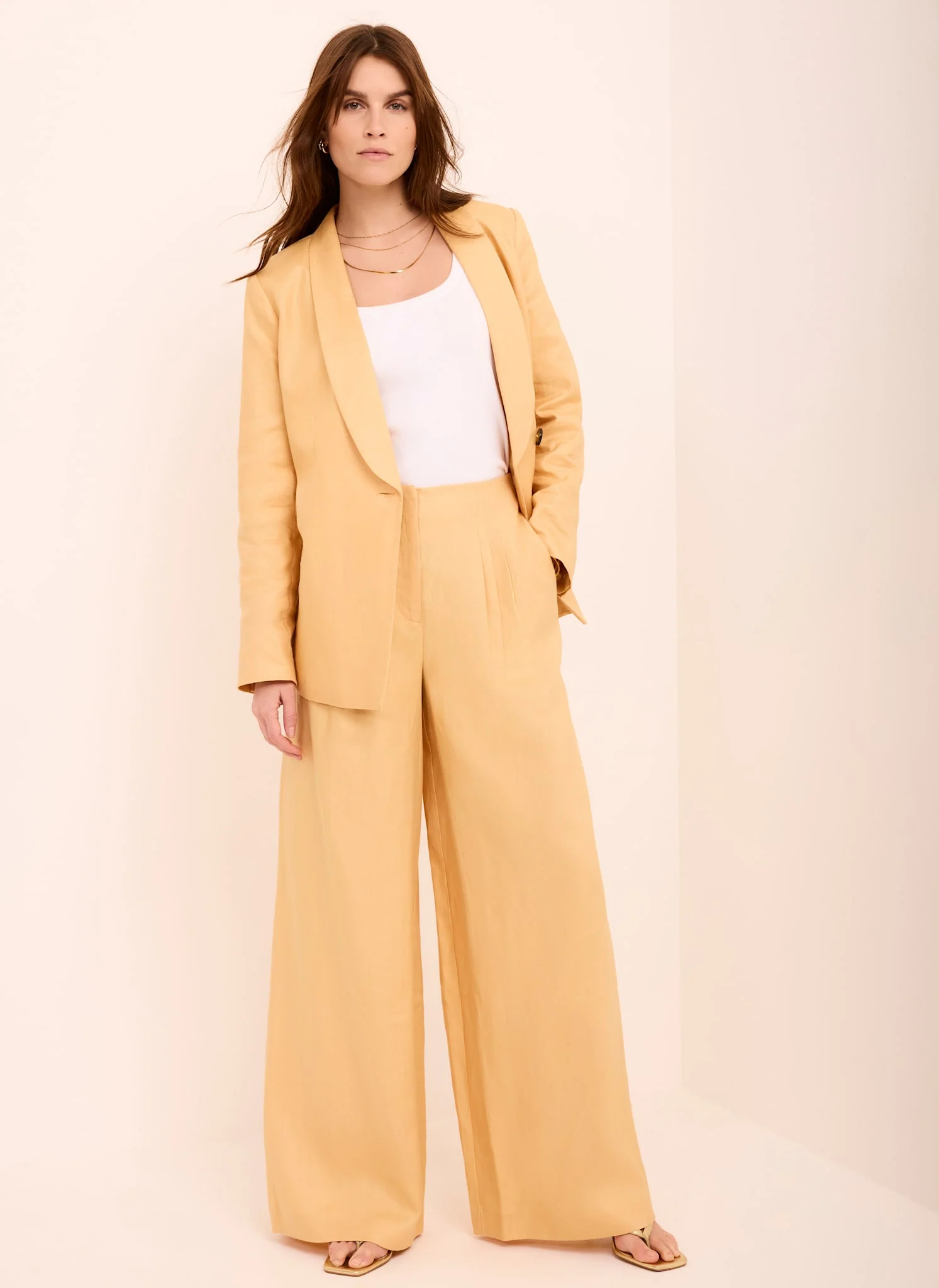 1146-yellow-ramie-wide-leg-trousers-4.webp Yellow Ramie Wide Leg Trousers