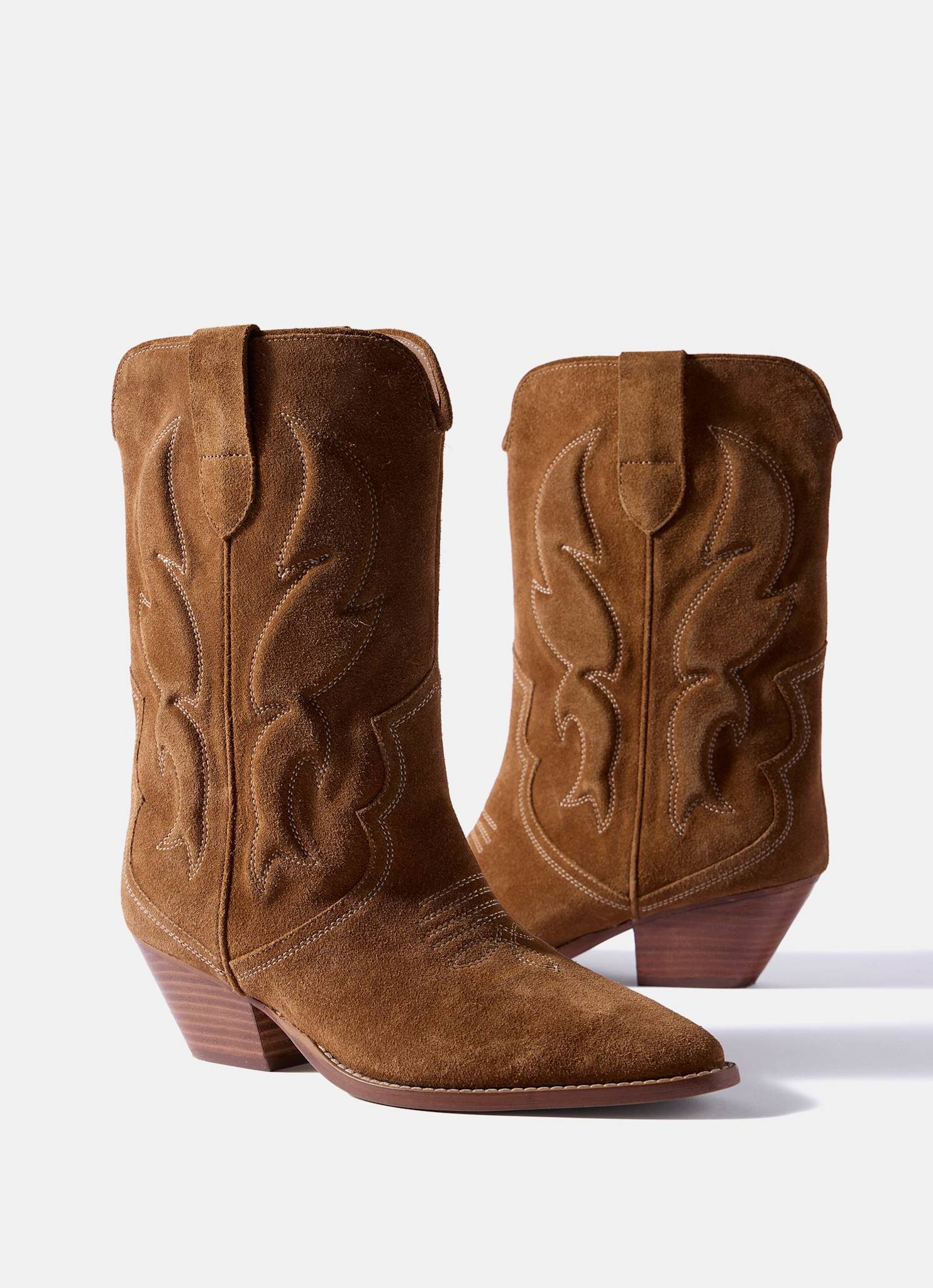 11506-sierra-tan-suede-cowboy-boots-5.jpg Sierra Tan Suede Cowboy Boots