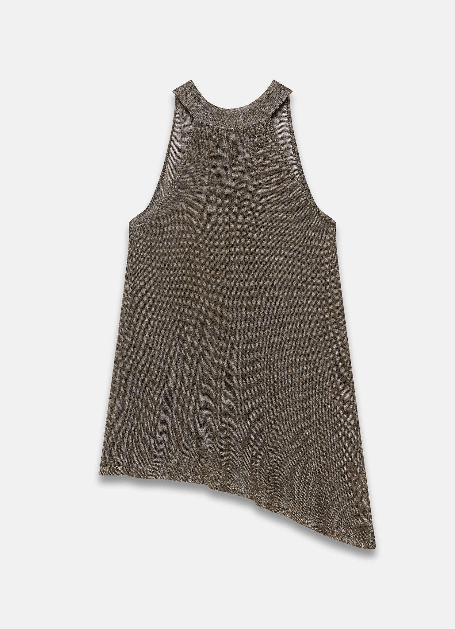 11589-gold-metallic-halter-knit-top-6.jpg Gold Metallic Halter Knit Top