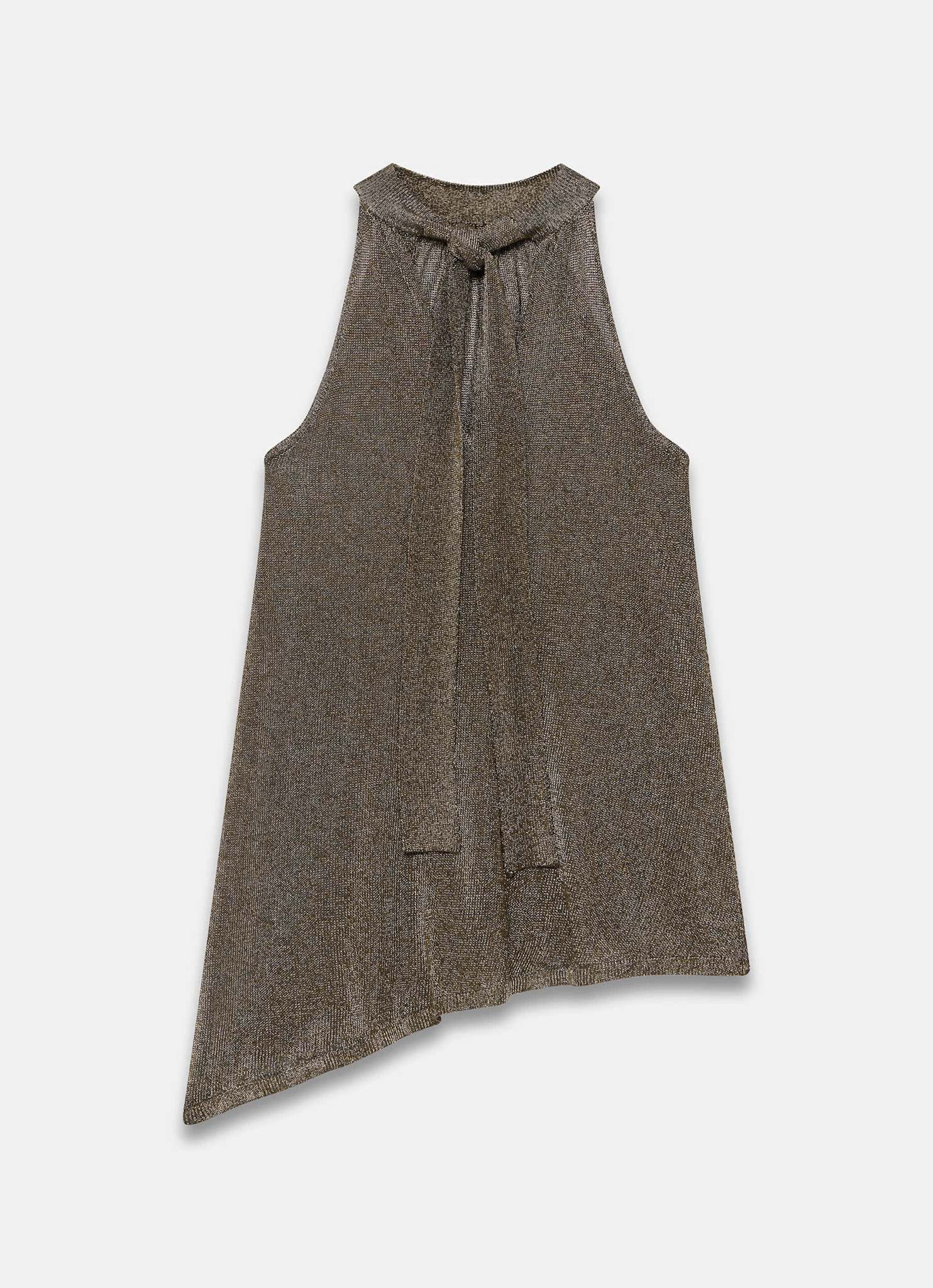 11589-gold-metallic-halter-knit-top-7.jpg Gold Metallic Halter Knit Top
