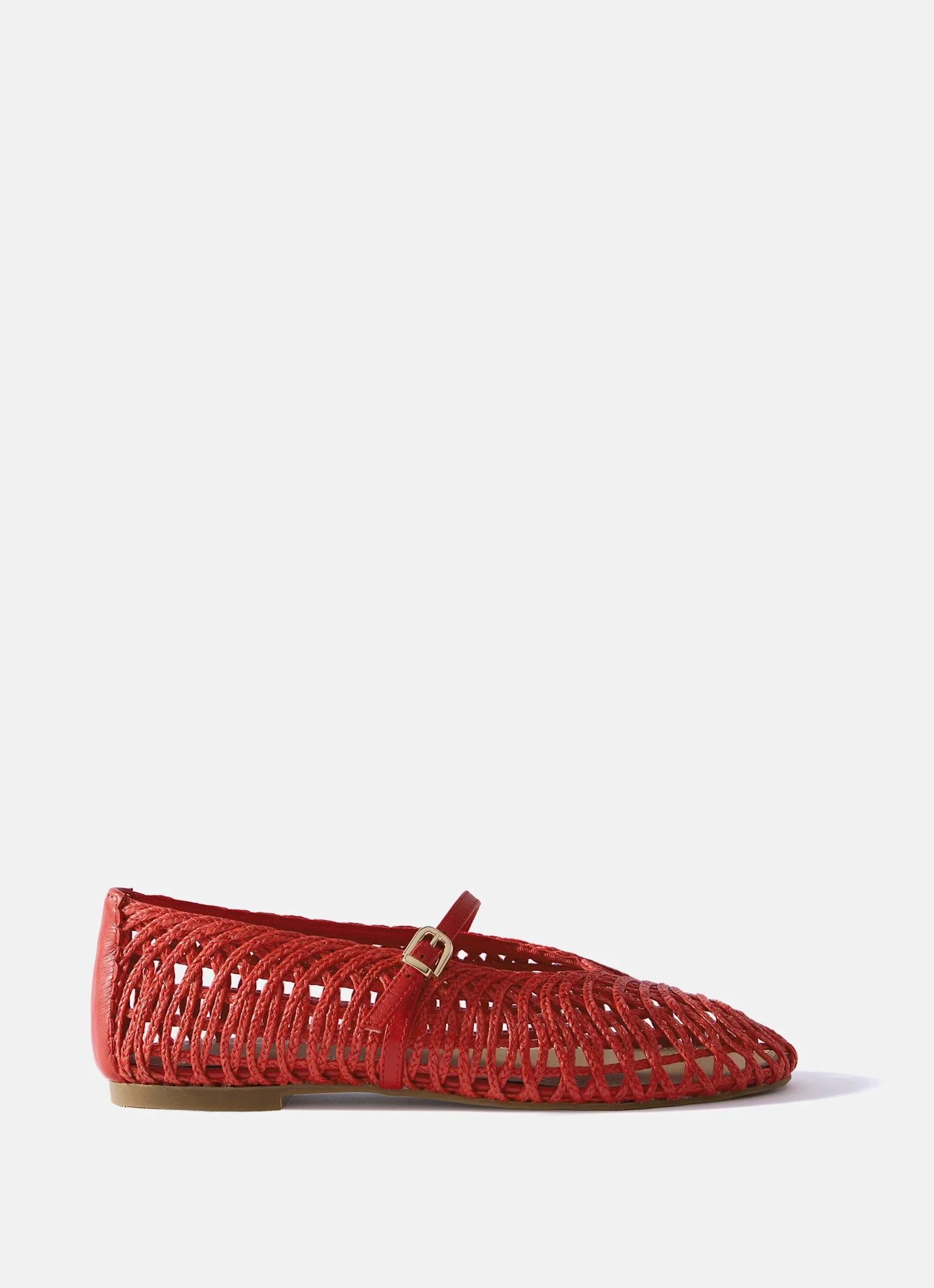 11630-lily-red-woven-ballet-flat-pumps-1.webp Lily Red Woven Ballet Flat Pumps