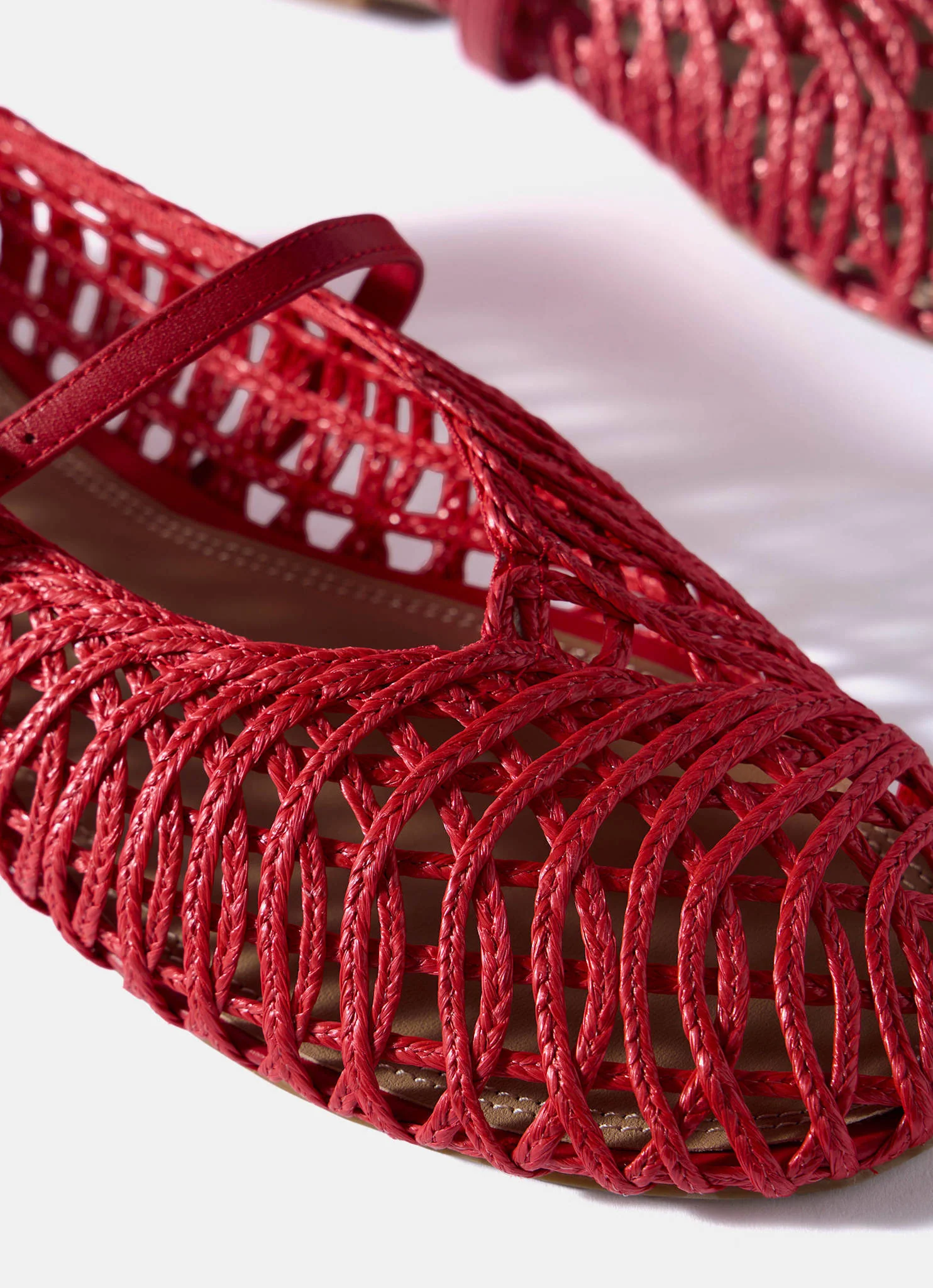11630-lily-red-woven-ballet-flat-pumps-5.webp Lily Red Woven Ballet Flat Pumps