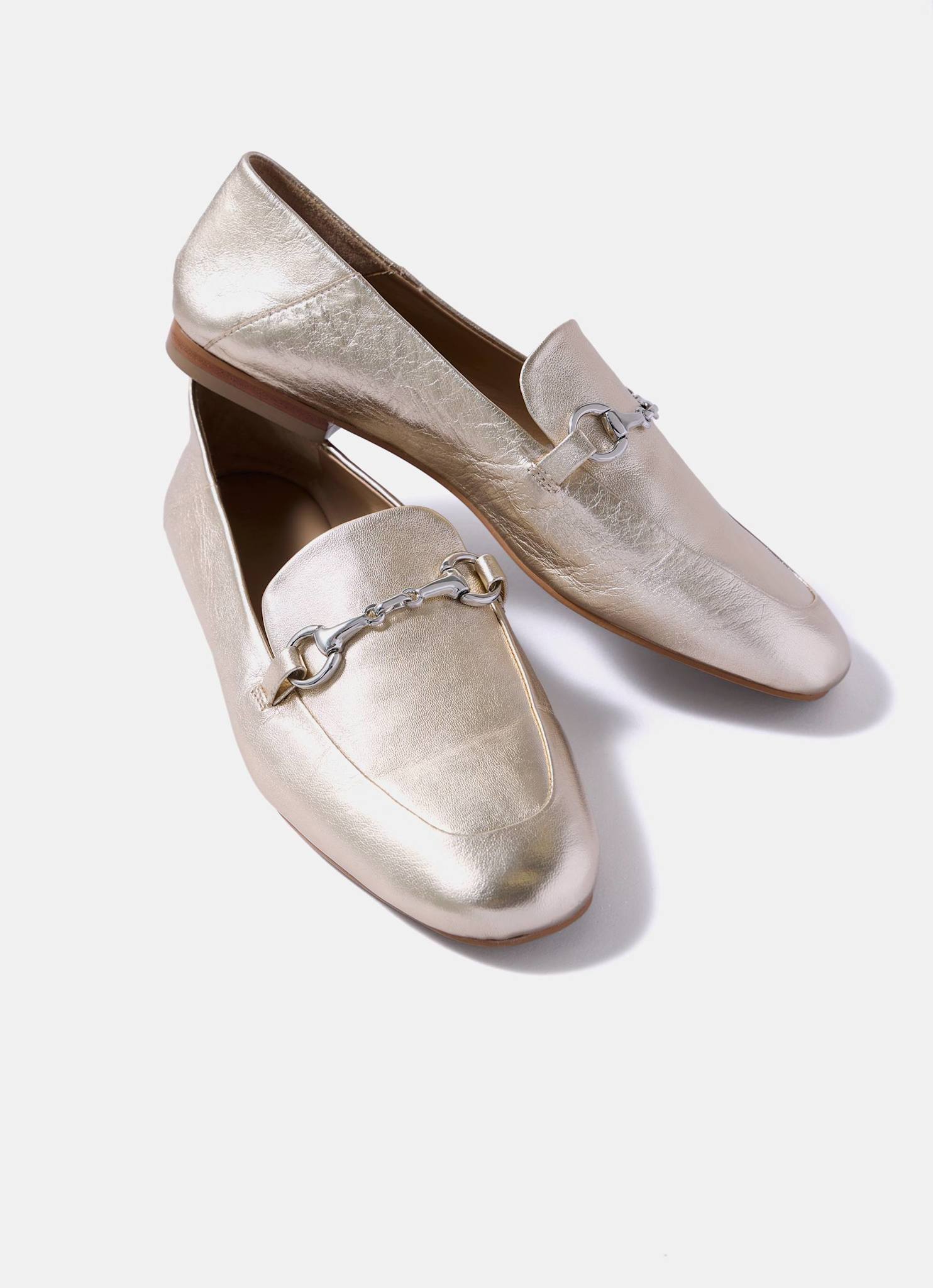 11665-camille-gold-leather-loafers-6.jpg Camille Gold Leather Loafers