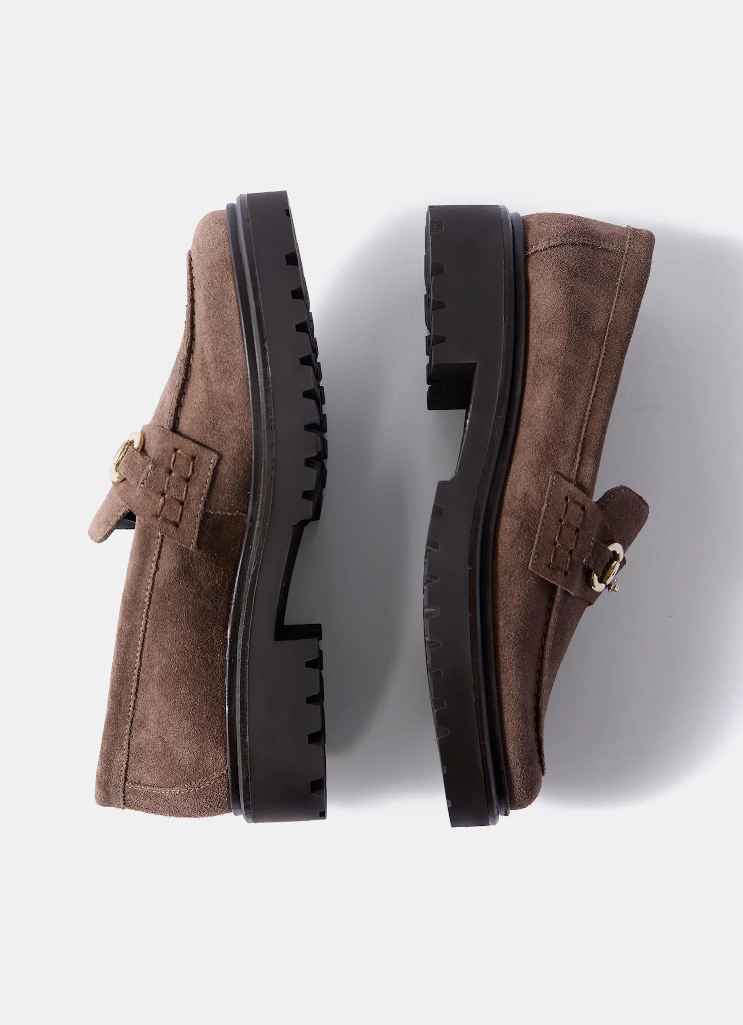 Emery Brown Suede Chunky Loafers
