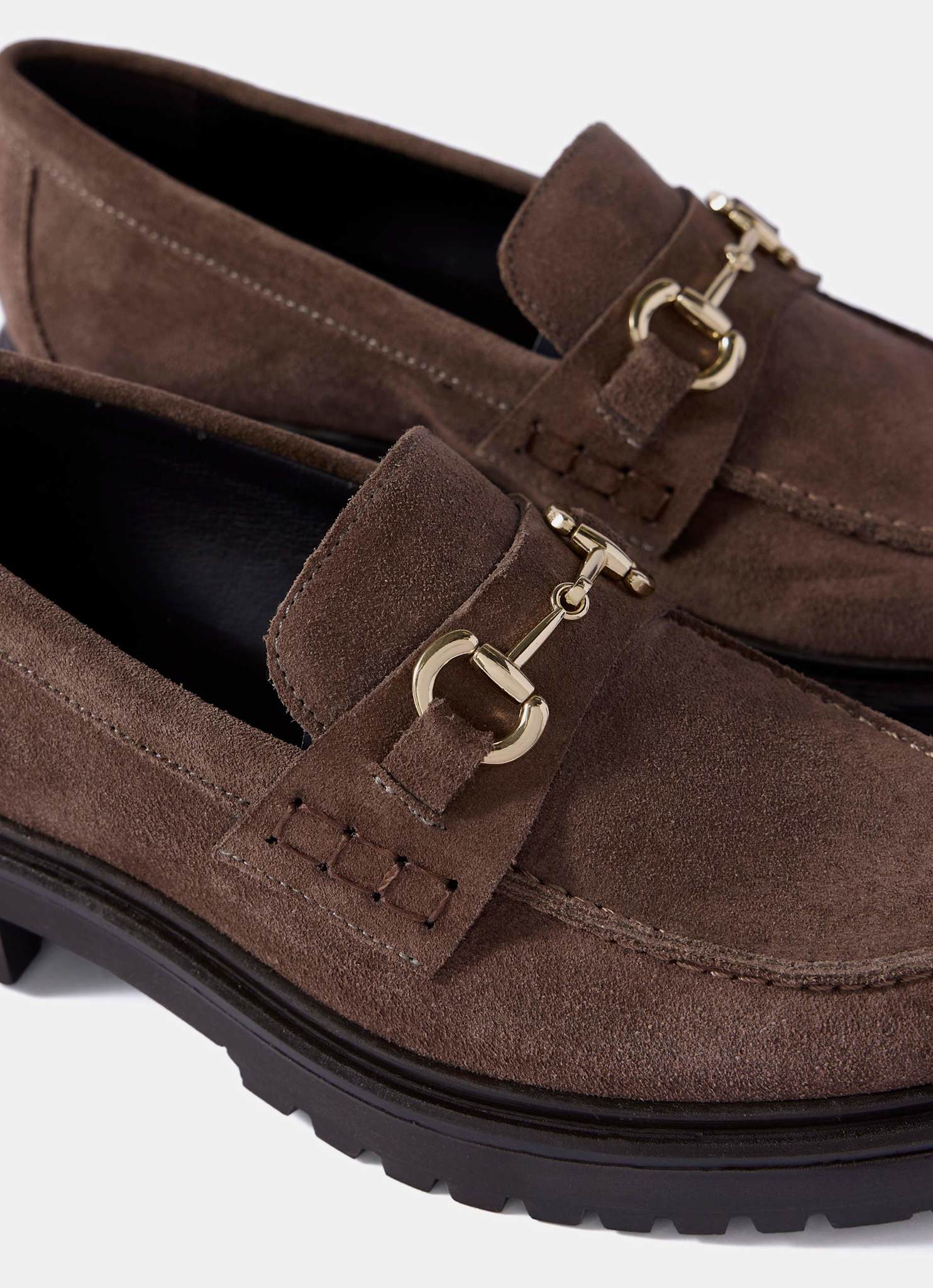 Emery Brown Suede Chunky Loafers