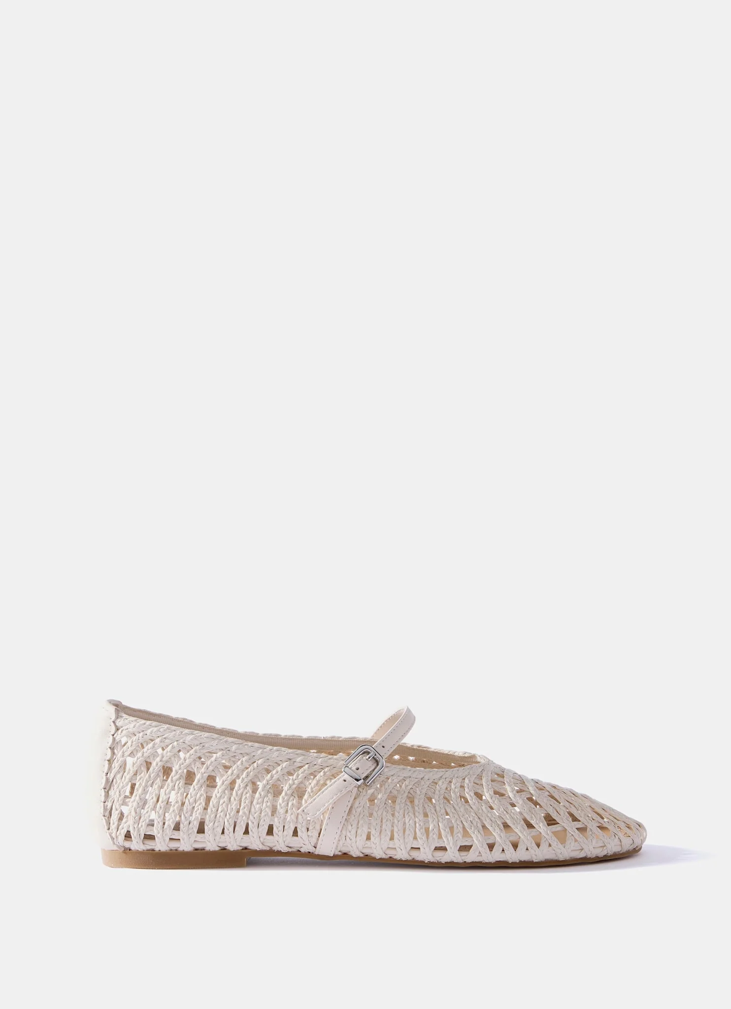 11728-lily-cream-woven-ballet-flat-pumps-2.webp Lily Cream Woven Ballet Flat Pumps