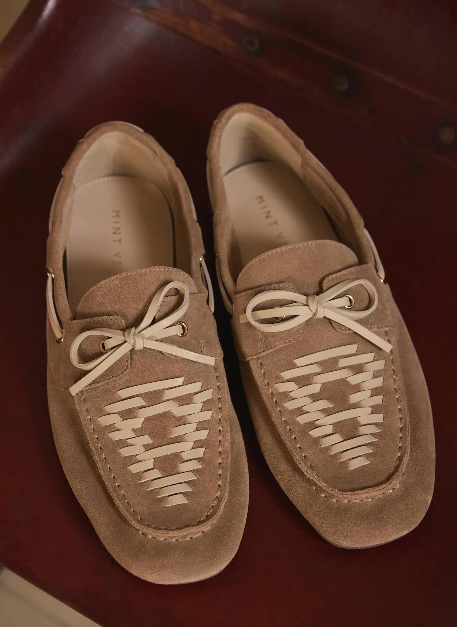 Livi Neutral Suede Boat Shoes
