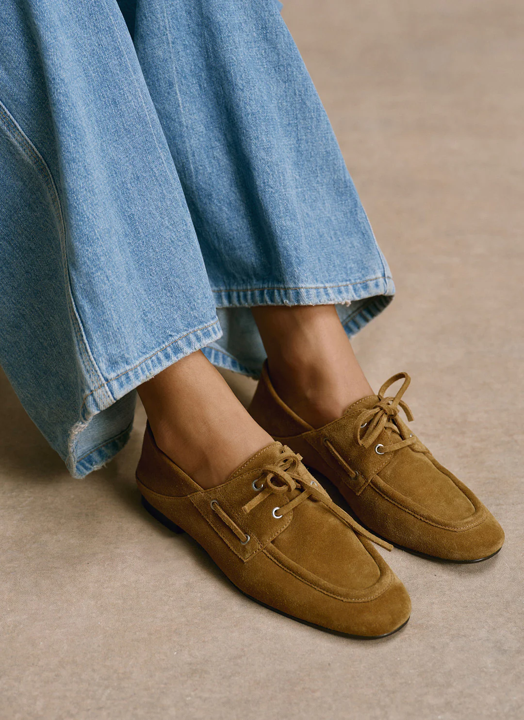 11819-hallie-neutral-suede-deck-shoes-1.webp Hallie Neutral Suede Deck Shoes