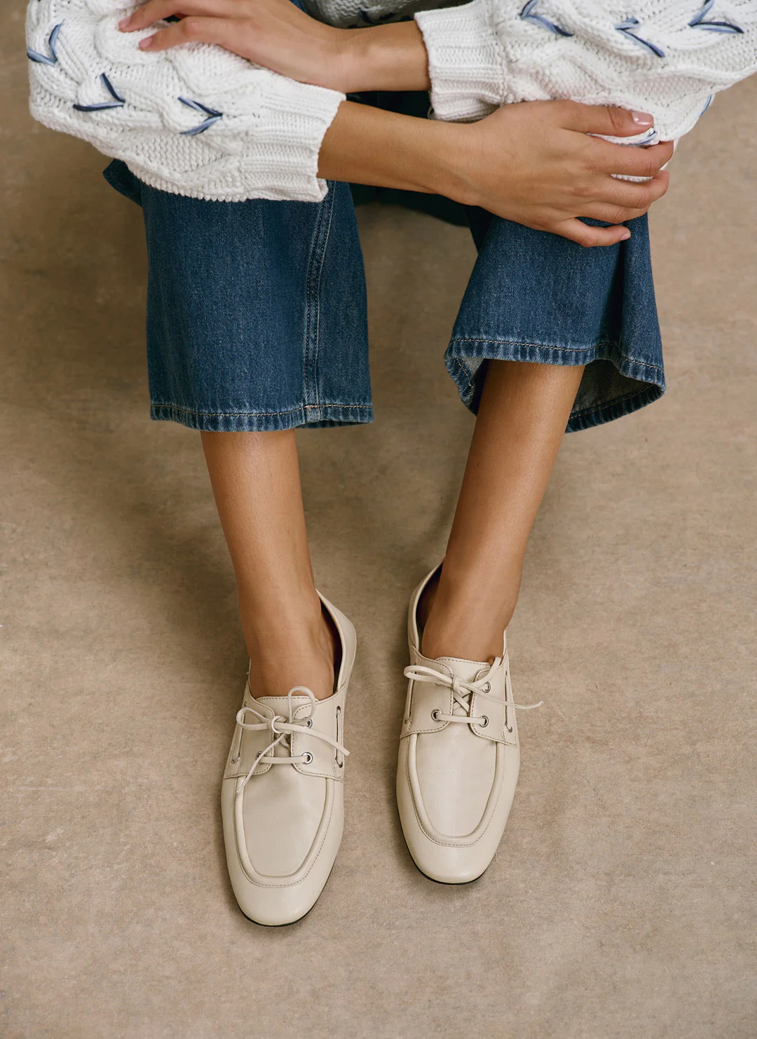 11826-hallie-cream-leather-deck-shoes-5.webp Hallie Cream Leather Deck Shoes