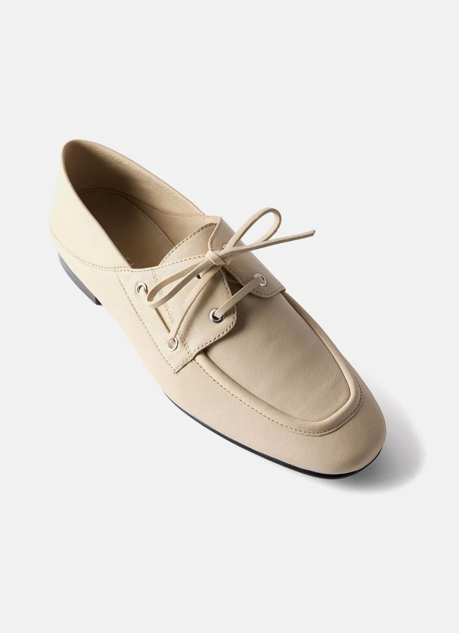 11826-hallie-cream-leather-deck-shoes-7.webp Hallie Cream Leather Deck Shoes